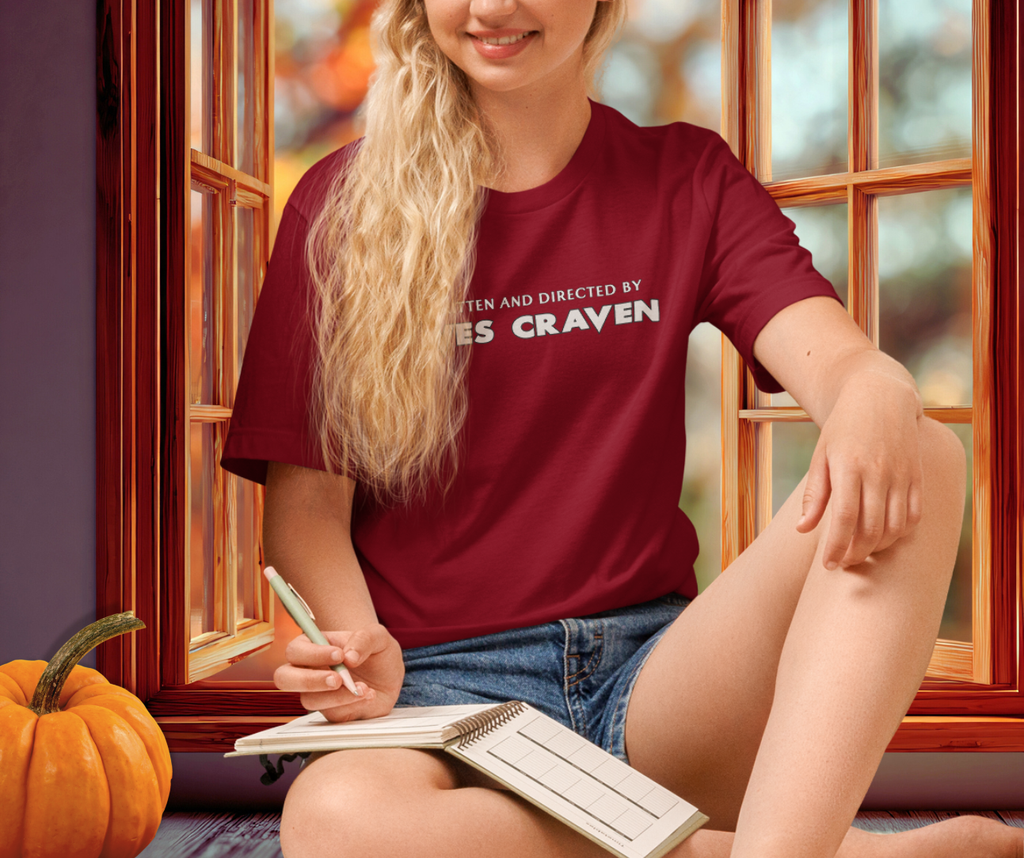 Written & Directed by Wes Craven Tee | Unisex Horror Film Lover Shirt