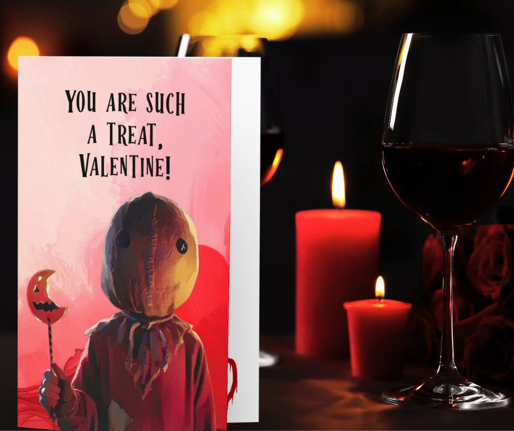 Funny Horror Valentine Card – “You are such a treat” Halloween Cutie Valentine