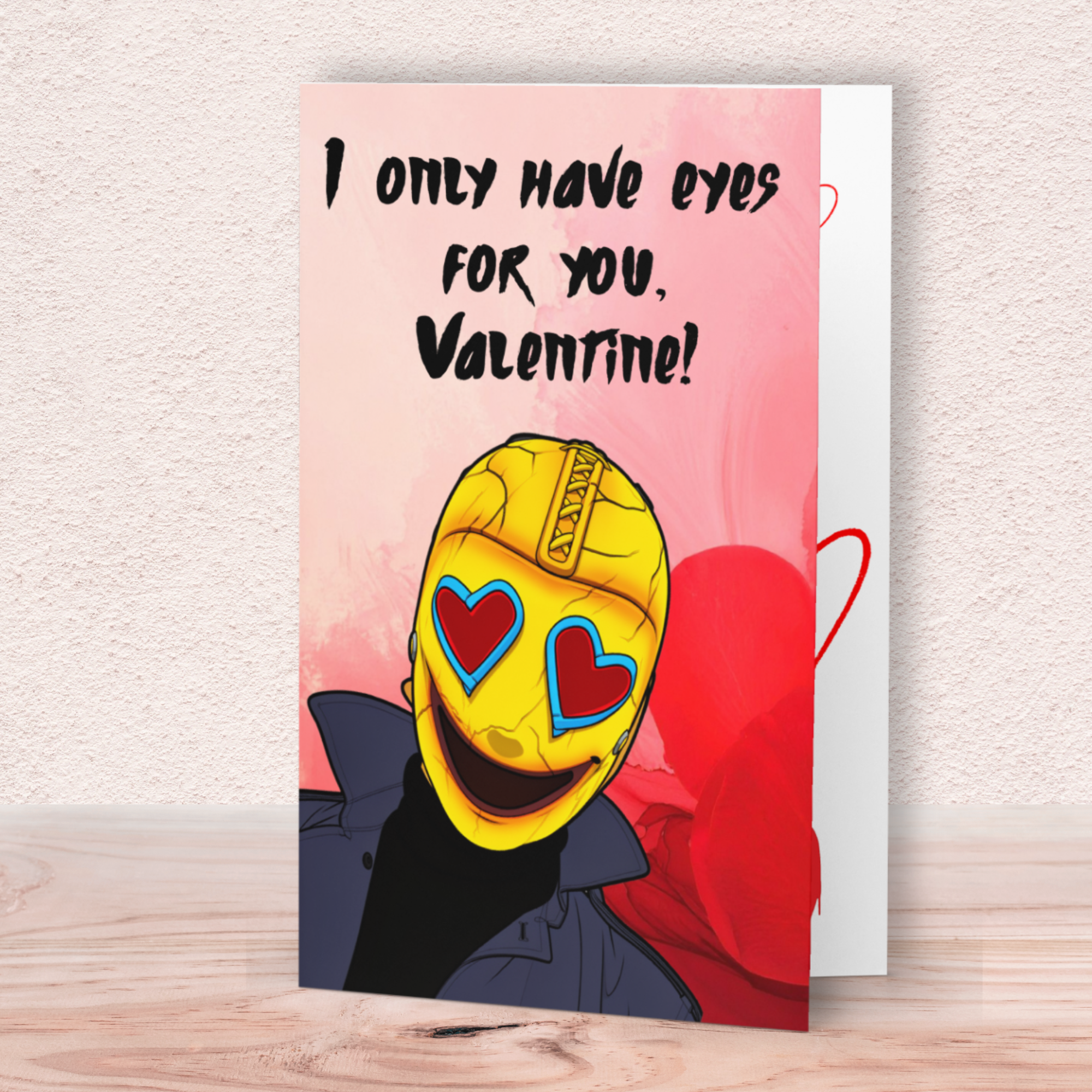 Funny Horror Valentine Card – “I Only Have Eyes For You” Heart-Eyed Killer Card