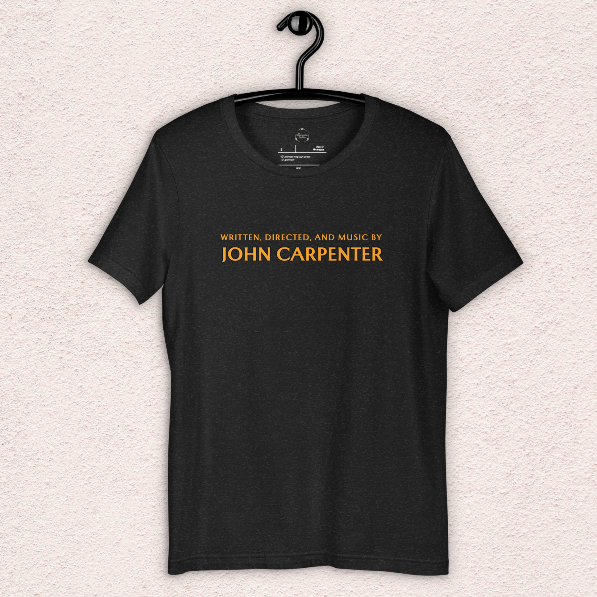 Written, Directed,& Music by John Carpenter Tee | Unisex Horror Film Lover Shirt
