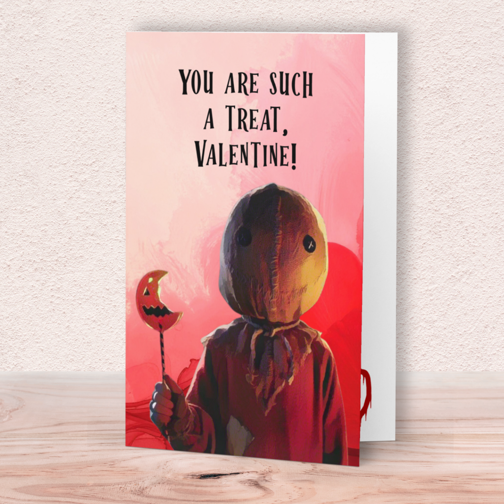 Funny Horror Valentine Card – “You are such a treat” Halloween Cutie Valentine