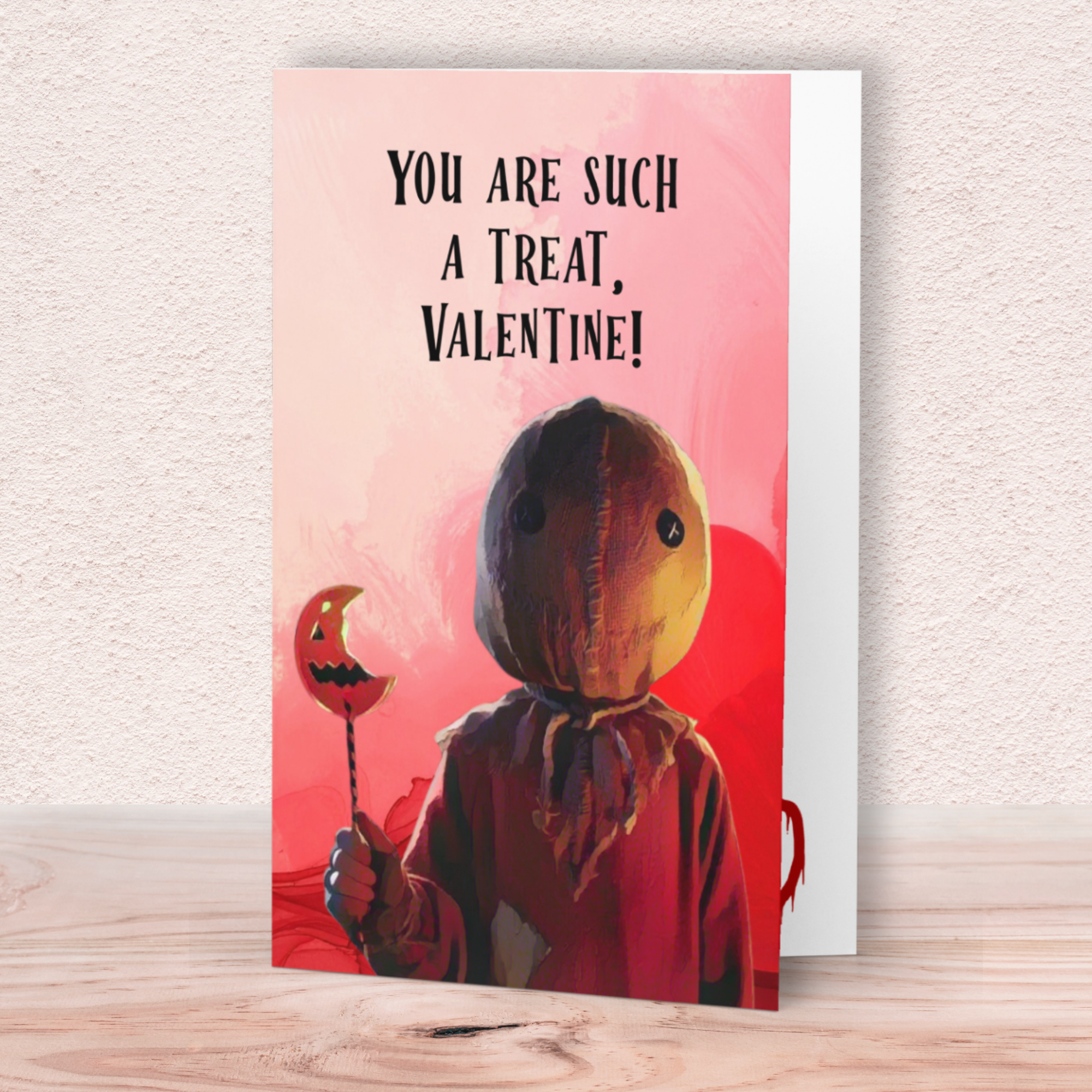 Funny Horror Valentine Card – “You are such a treat” Halloween Cutie Valentine