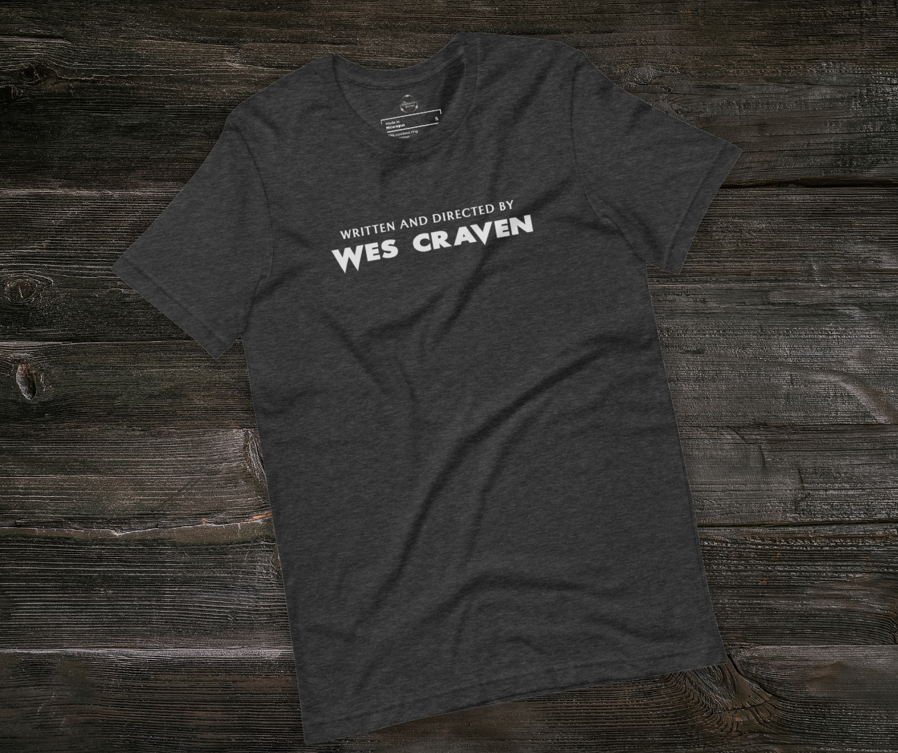 Written & Directed by Wes Craven Tee | Unisex Horror Film Lover Shirt