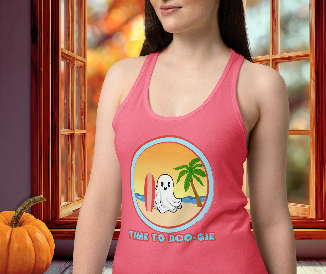 Time to Boo-gie Racerback Tank | Women’s Ghost Surf Summerween Top