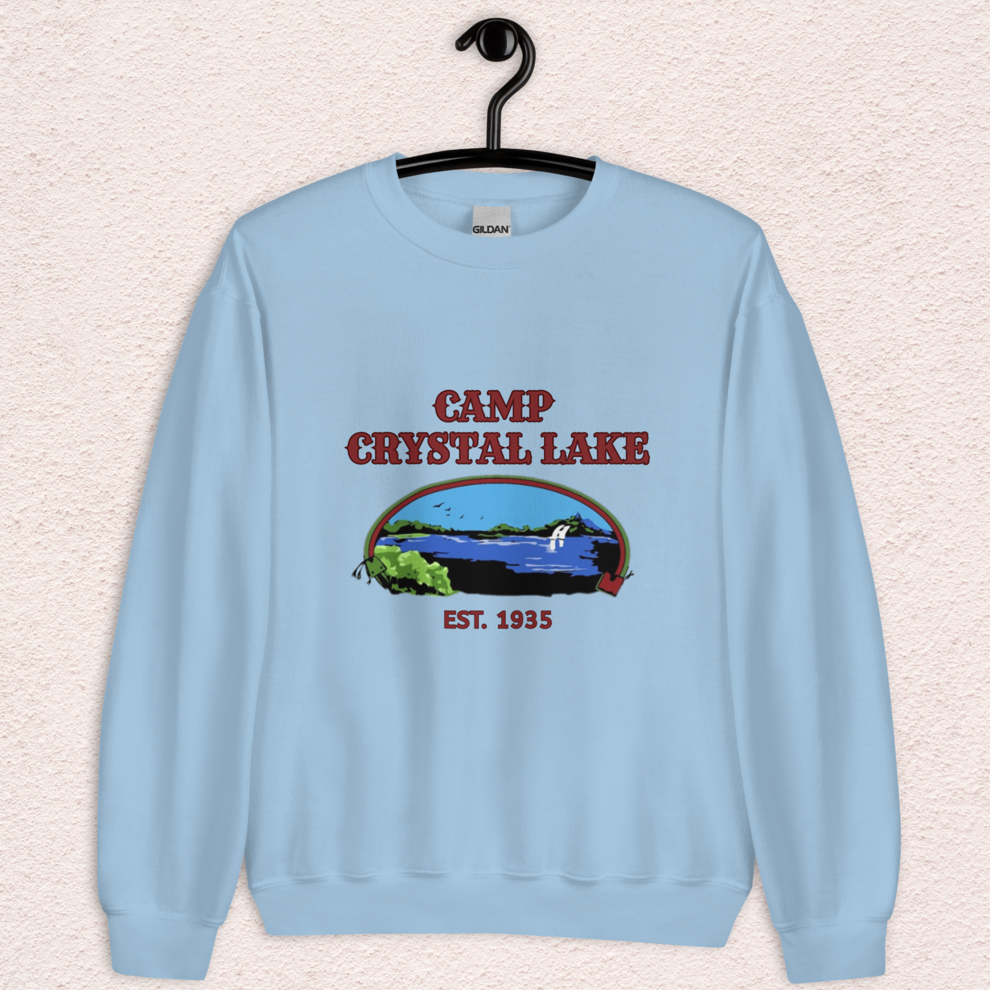 Vintage Camp Slasher Sweatshirt | Gildan Unisex Crewneck