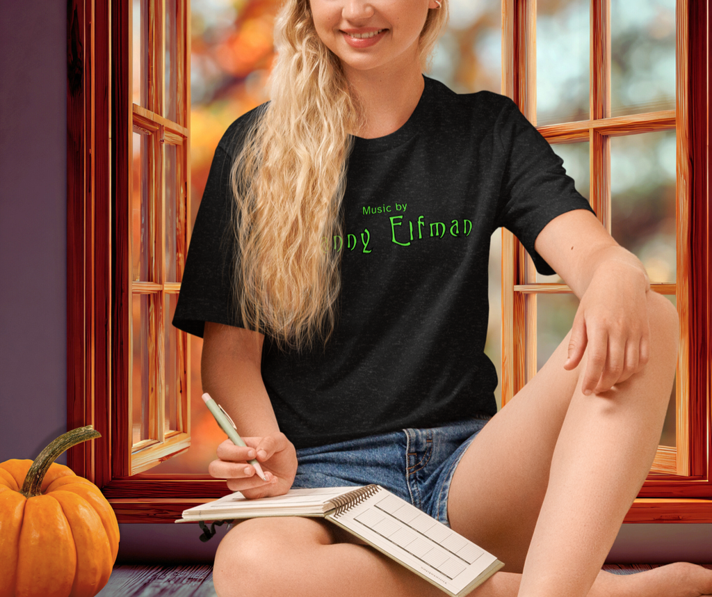 Music by Danny Elfman Tee | Unisex Gothic Film Score Graphic Shirt