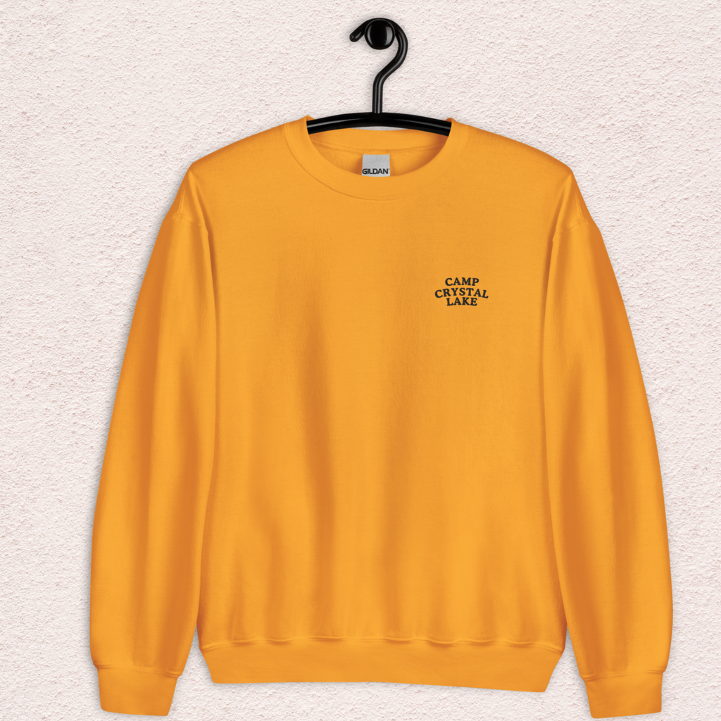 Camp Slasher Counselor Sweatshirt | Gildan Unisex Crewneck (Front + Back Print)