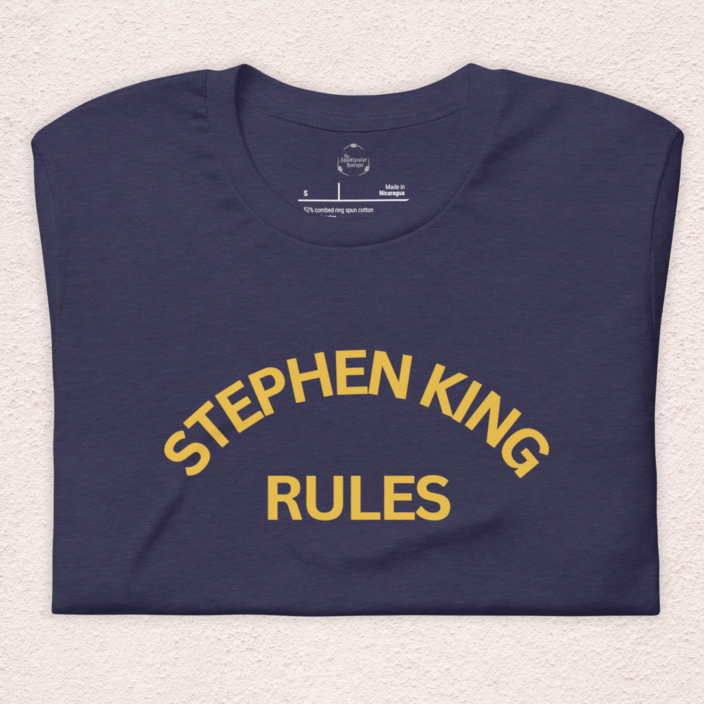 Stephen King Rules Tee | Unisex Horror Book Lover Graphic Shirt