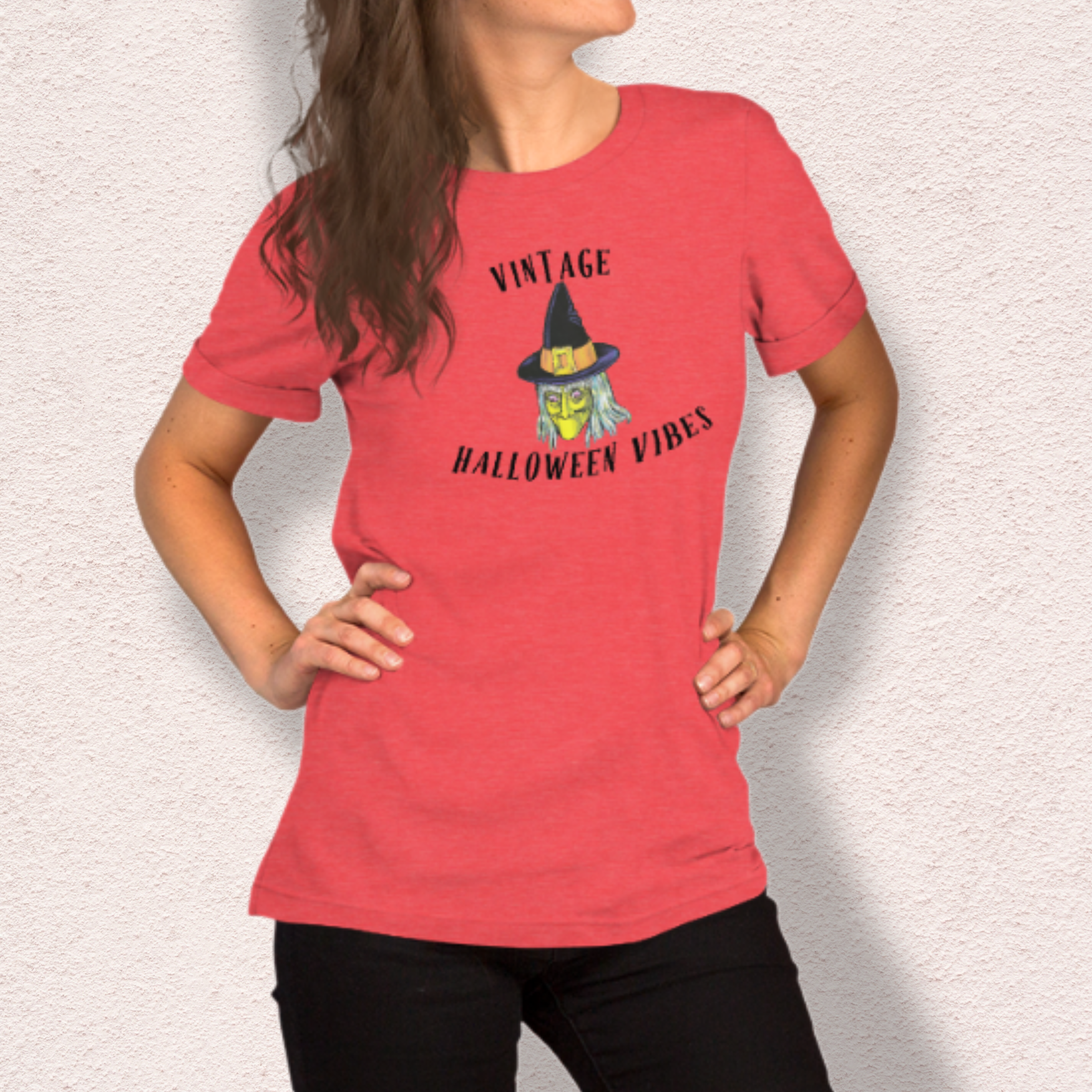 Vintage Halloween Vibes Graphic Shirt | Bella Canvas Unisex Tee