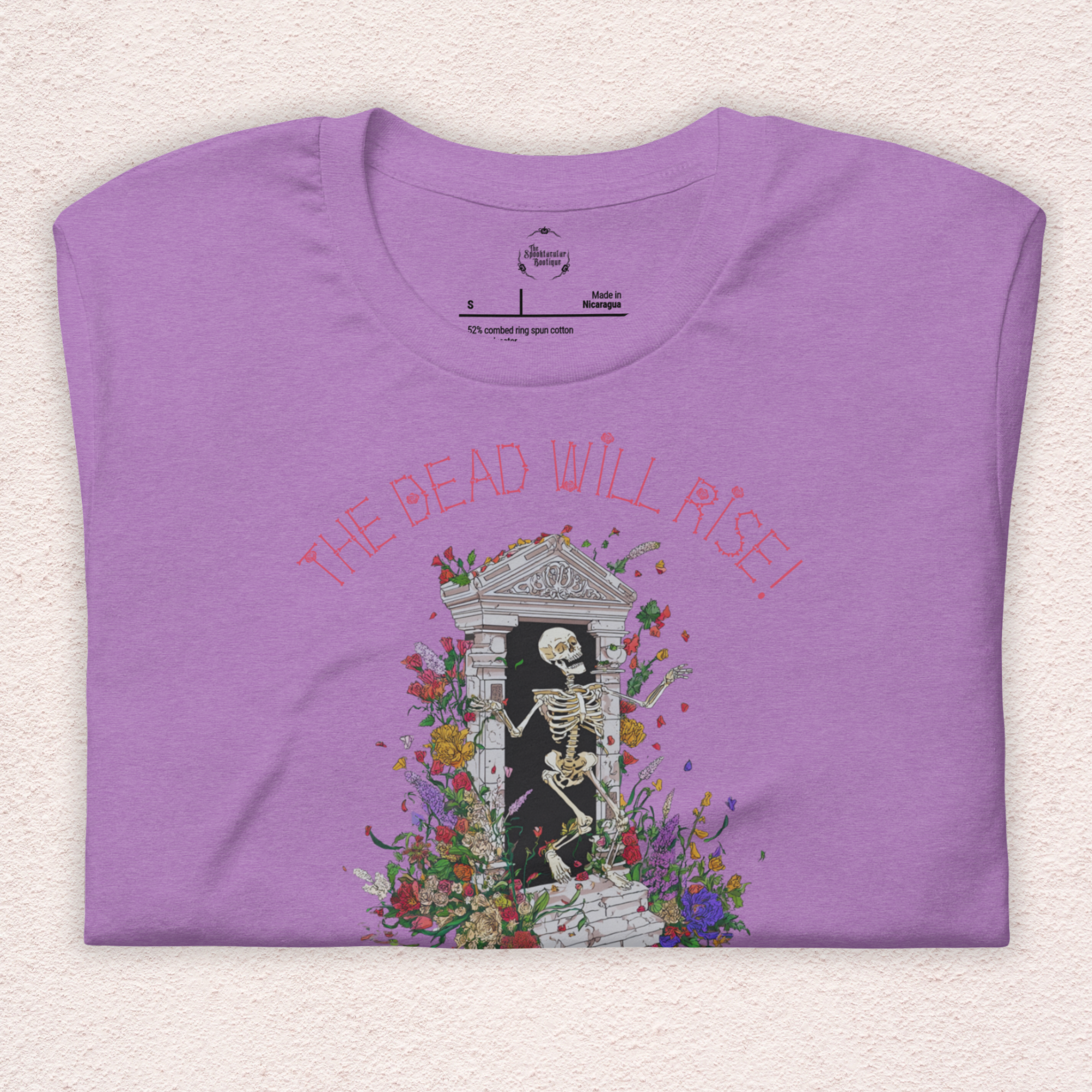 The Dead Will Rise Skeleton Easter Tee | 1 Thessalonians Bible Verse Shirt | Spooky Christian Resurrection Shirt | Bella+Canvas Unisex Graphic Tee