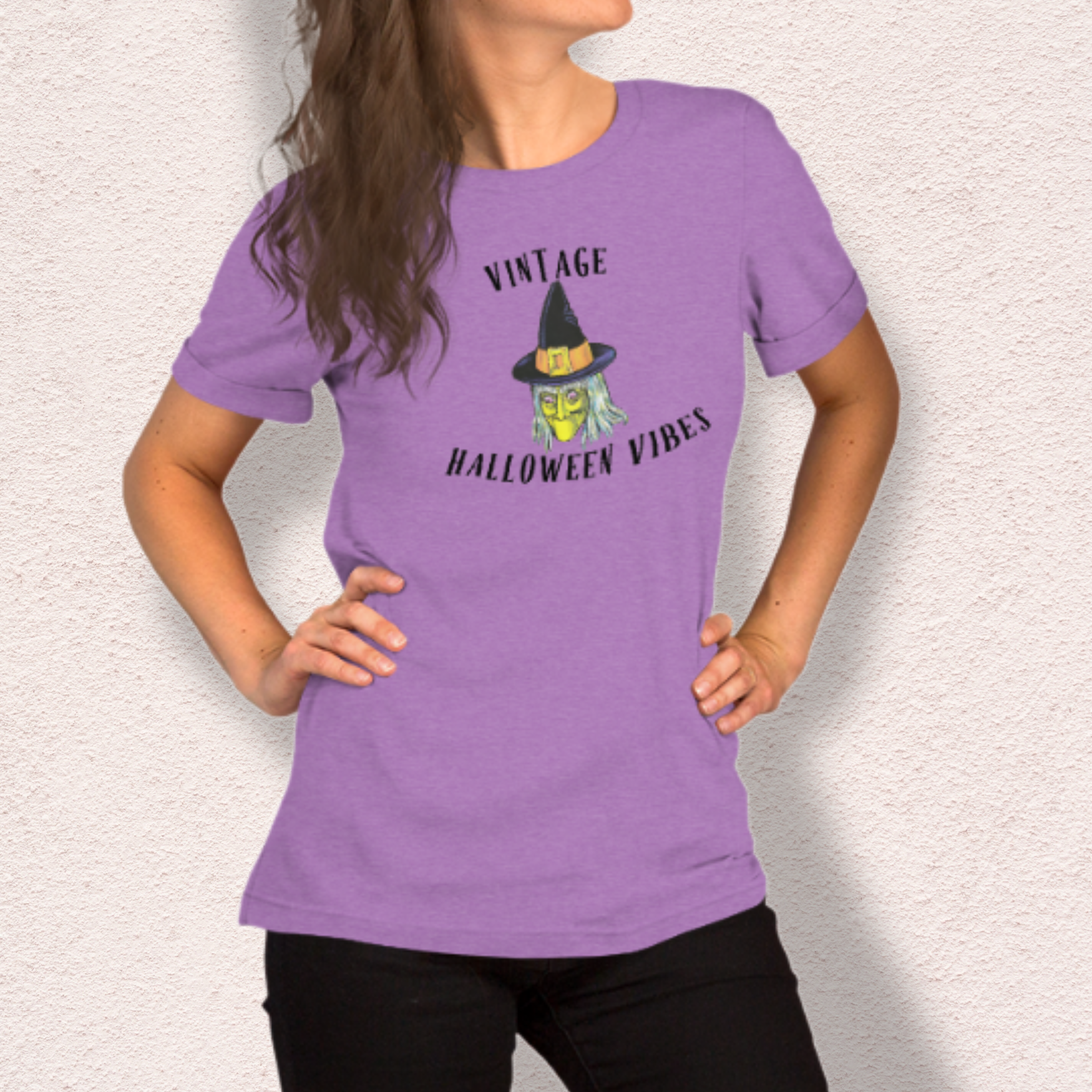 Vintage Halloween Vibes Graphic Shirt | Bella Canvas Unisex Tee