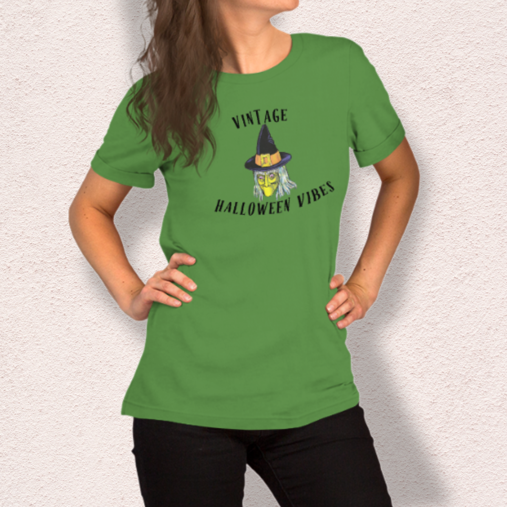 Vintage Halloween Vibes Graphic Shirt | Bella Canvas Unisex Tee