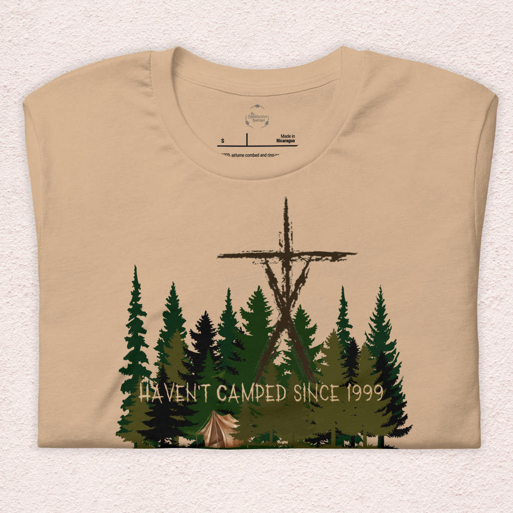 Haven’t Camped Since 1999 Tee | Unisex Funny Horror Camp Graphic Shirt
