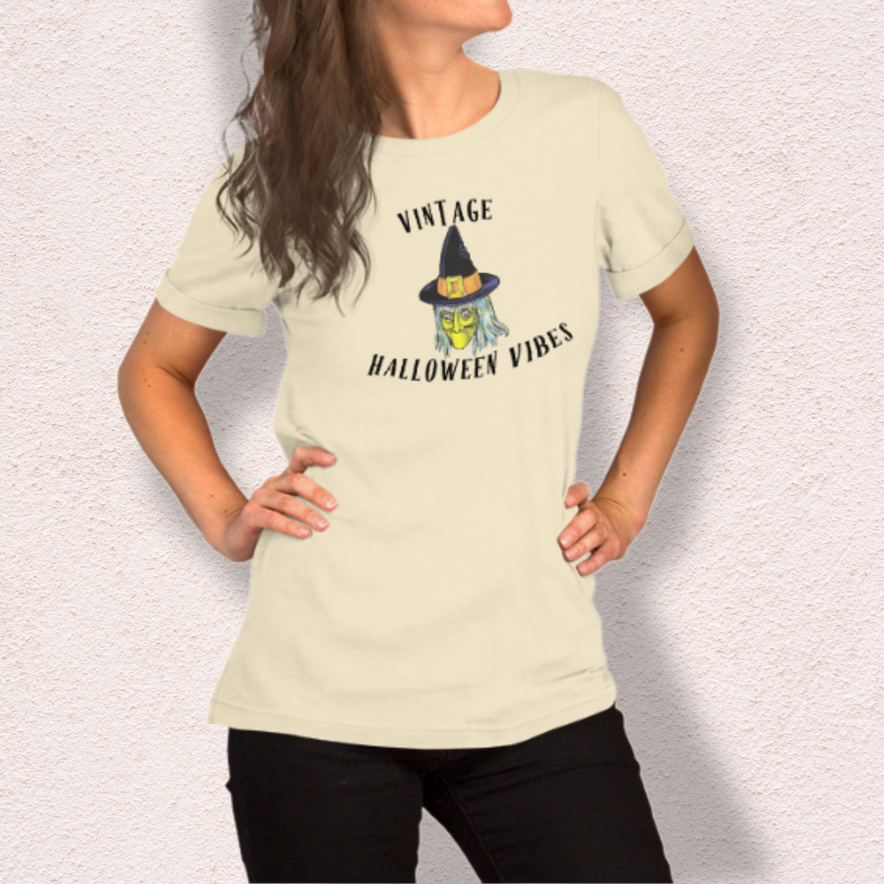 Vintage Halloween Vibes Graphic Shirt | Bella Canvas Unisex Tee