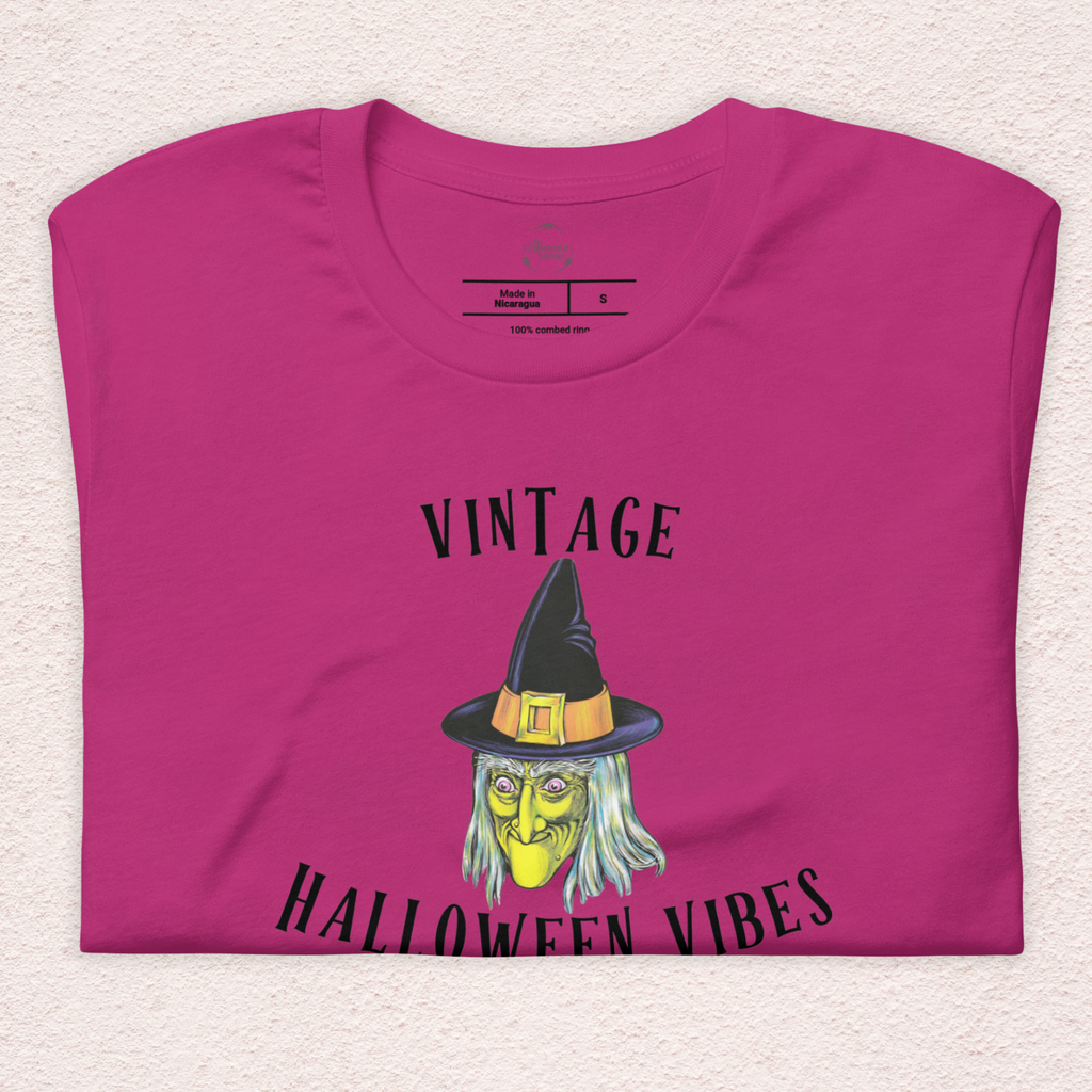 Vintage Halloween Vibes Graphic Shirt | Bella Canvas Unisex Tee
