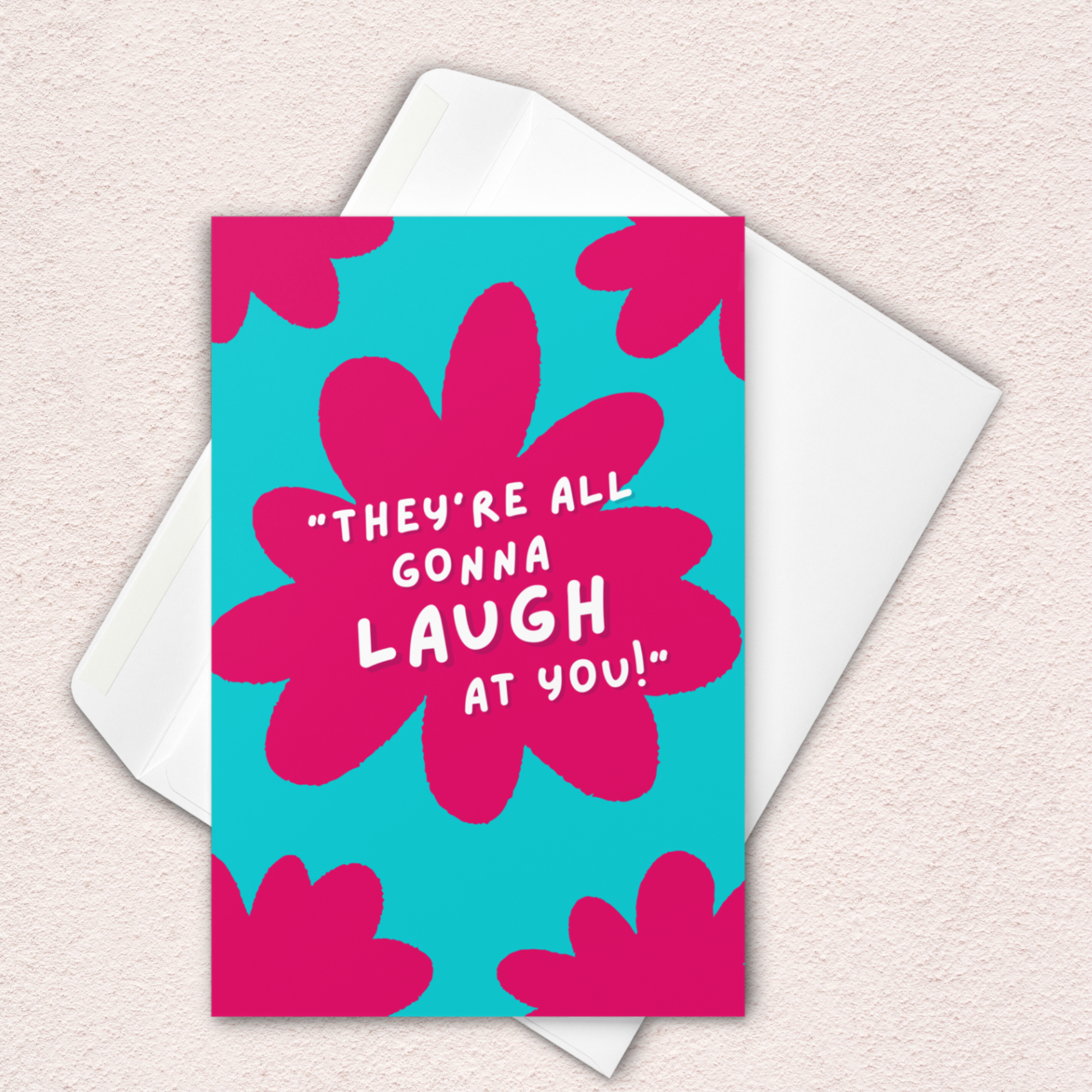 Funny Horror Mother’s Day Card | “They’re All Gonna Laugh at You” Carrie Inspired Card | Dark Humor | Spooky Mother’s Day Gift