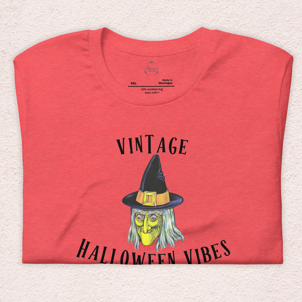 Vintage Halloween Vibes Graphic Shirt | Bella Canvas Unisex Tee