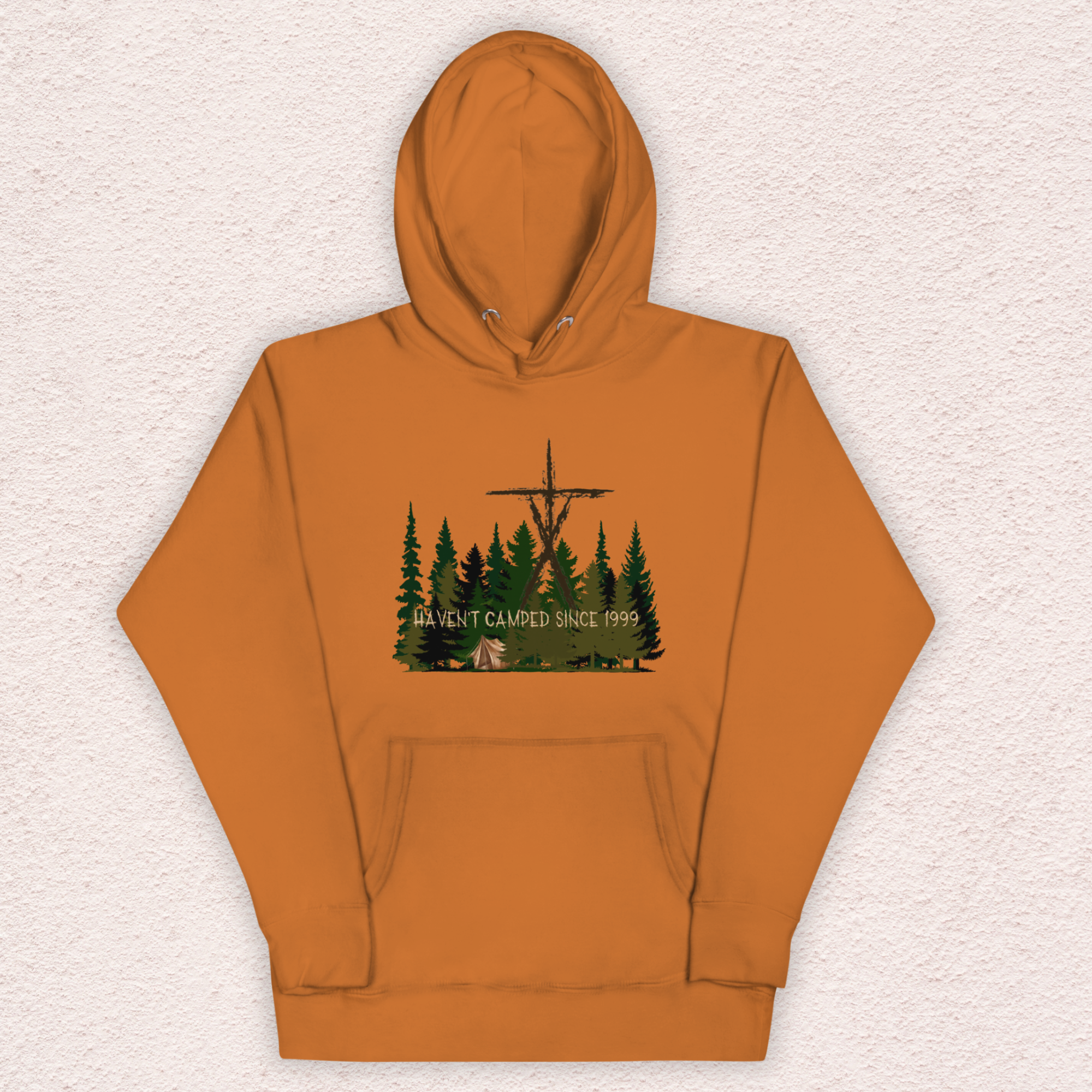 Haven’t Camped Since 1999 Hoodie | Unisex Funny Horror Camp Pullover