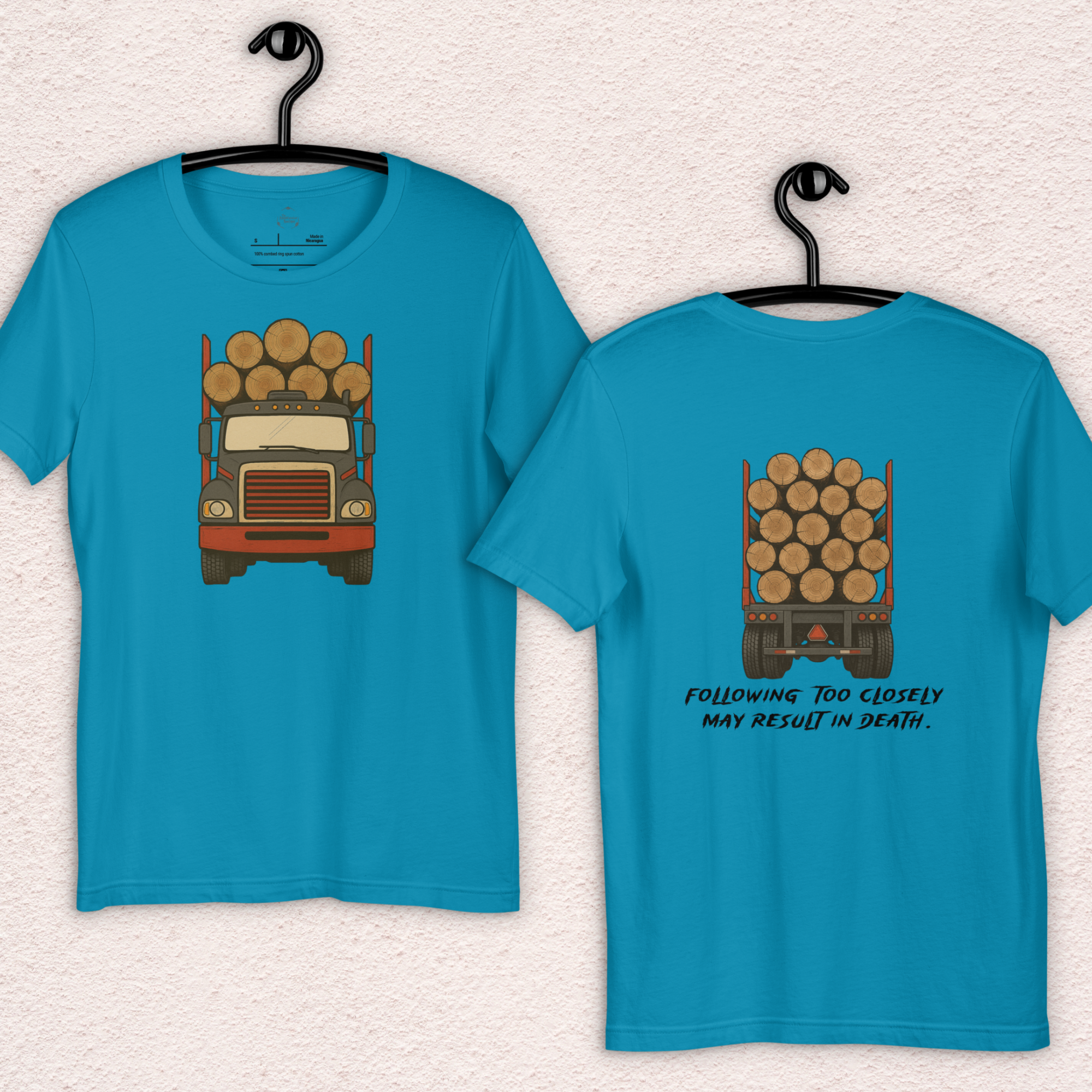 Following Too Closely Tee | Unisex Funny Horror Driving Graphic Shirt