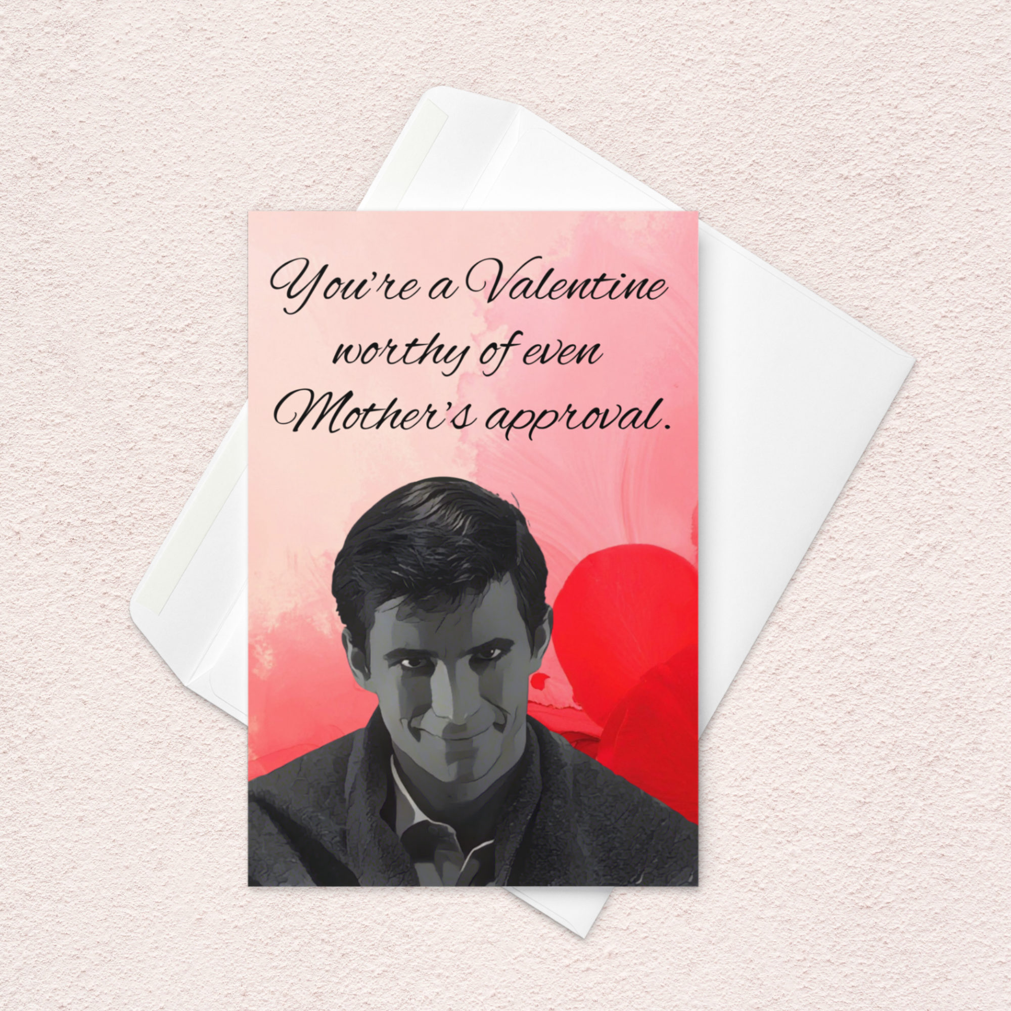 “Mother’s Approval” Horror Valentine Card – Psycho Motel Love Card