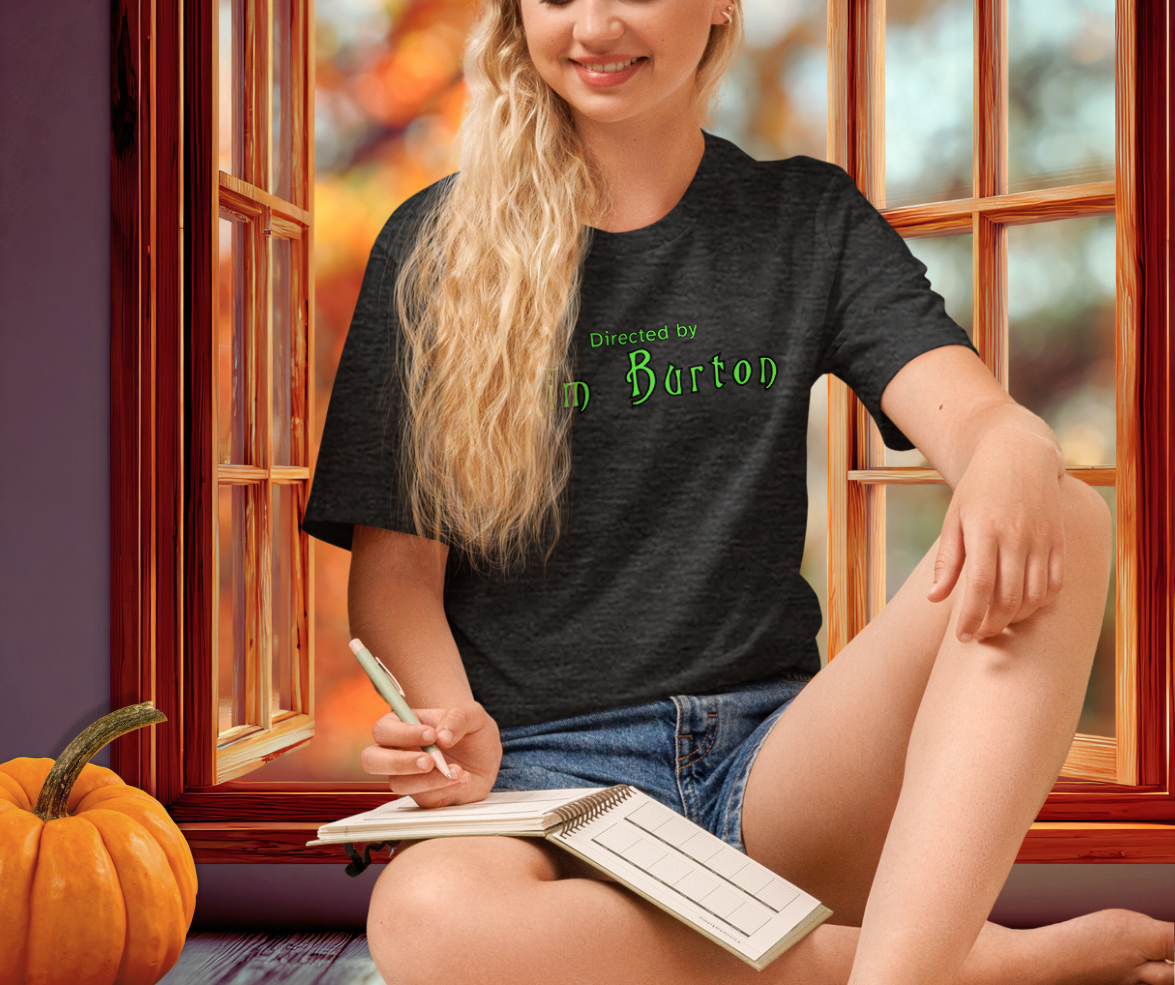 Directed by Tim Burton Tee | Unisex Gothic Film Lover Graphic Shirt