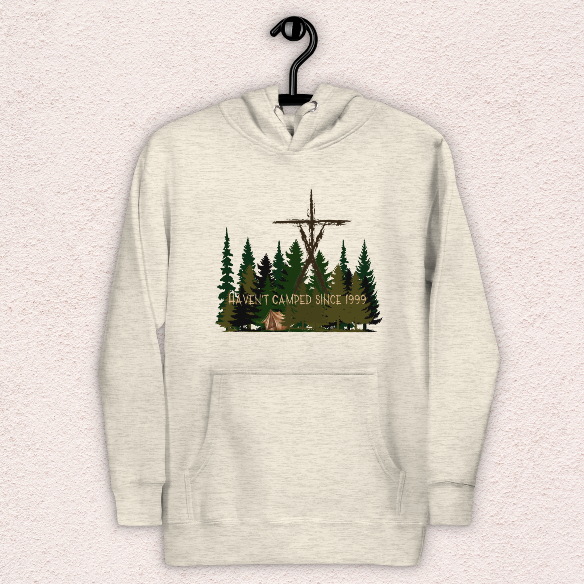 Haven’t Camped Since 1999 Hoodie | Unisex Funny Horror Camp Pullover
