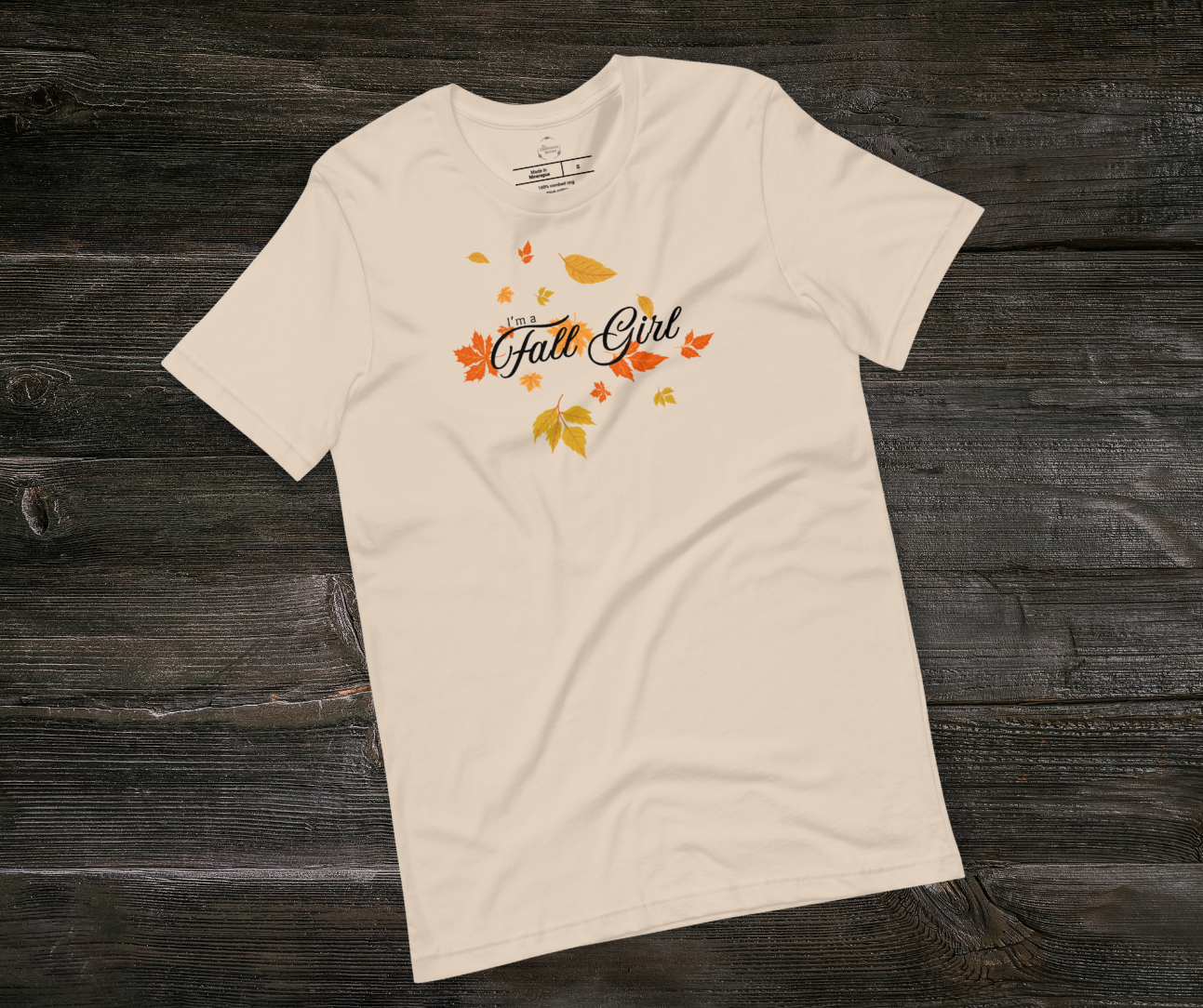 Fall Girl Tee | Unisex Cute Autumn Leaves Graphic Shirt
