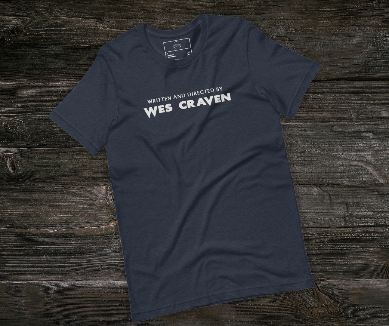 Written & Directed by Wes Craven Tee | Unisex Horror Film Lover Shirt