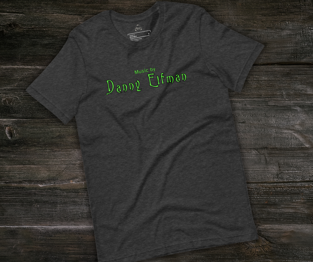 Music by Danny Elfman Tee | Unisex Gothic Film Score Graphic Shirt