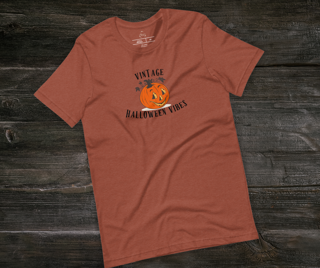 Vintage Halloween Vibes Tee | Unisex Retro Jack-O’-Lantern Graphic Shirt
