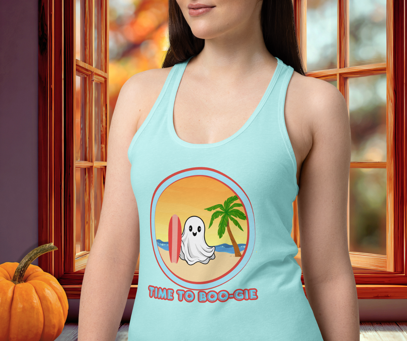 Time to Boo-gie Racerback Tank | Women’s Ghost Surf Summerween Top
