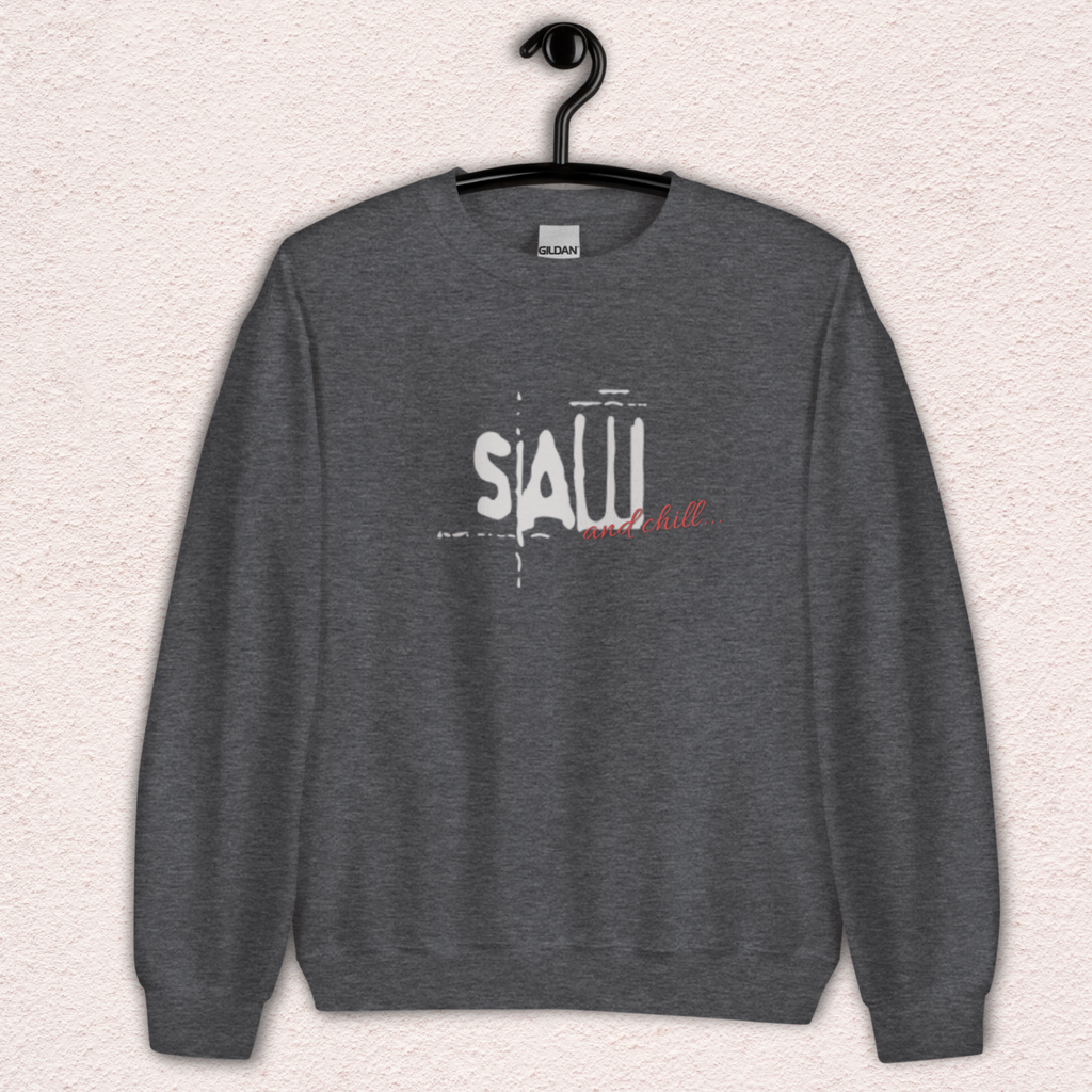 Saw & Chill Crewneck Sweatshirt | Cozy Slasher Loungewear