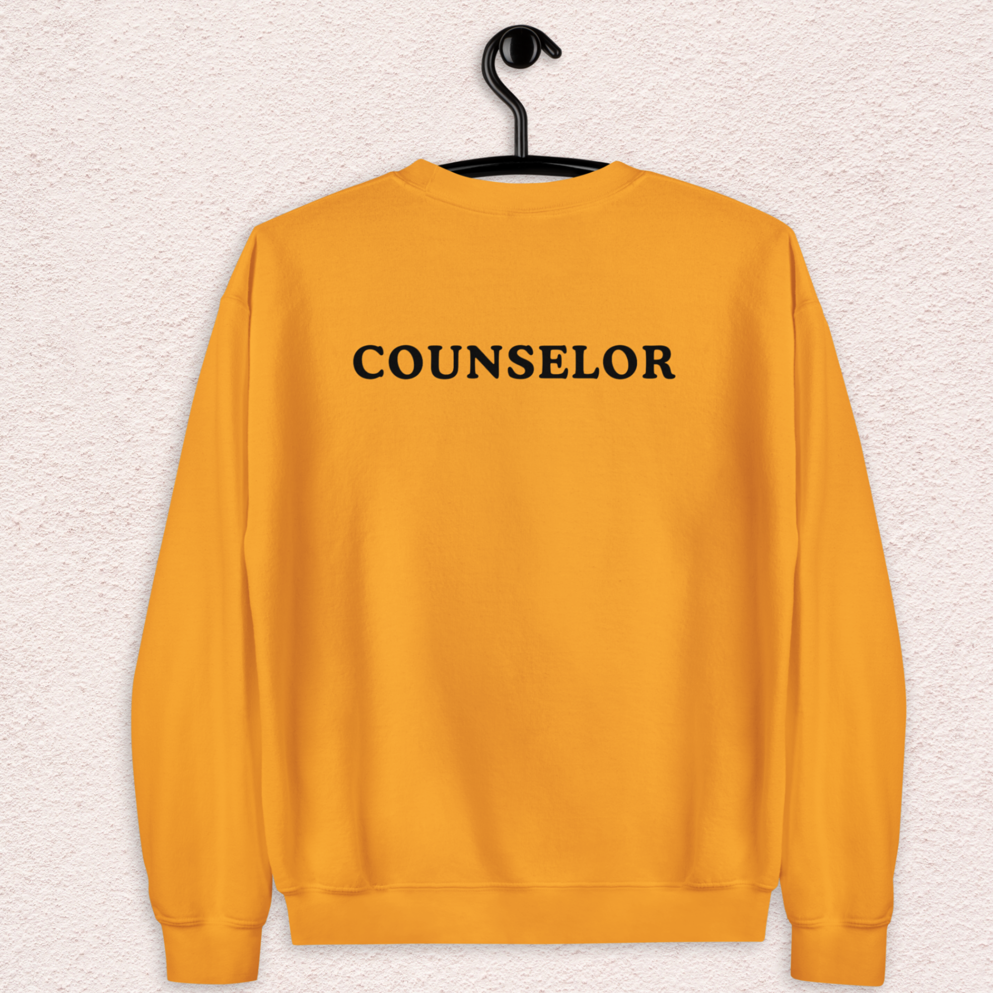 Camp Slasher Counselor Sweatshirt | Gildan Unisex Crewneck (Front + Back Print)