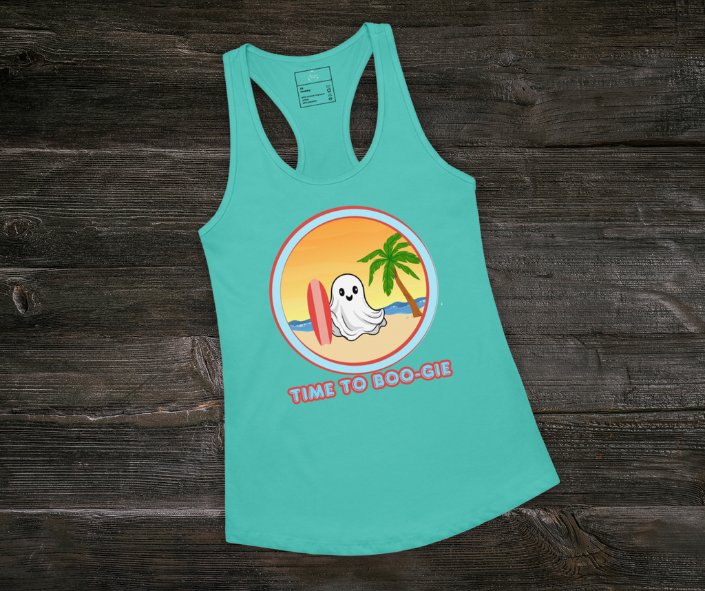 Time to Boo-gie Racerback Tank | Women’s Ghost Surf Summerween Top
