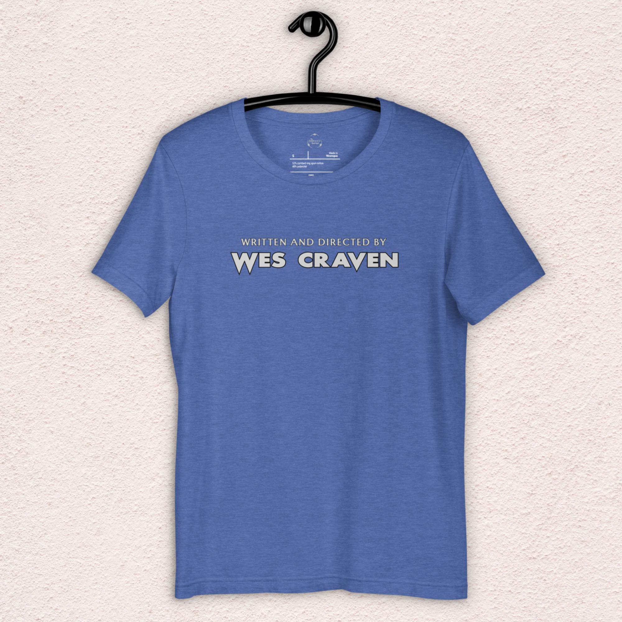 Written & Directed by Wes Craven Tee | Unisex Horror Film Lover Shirt