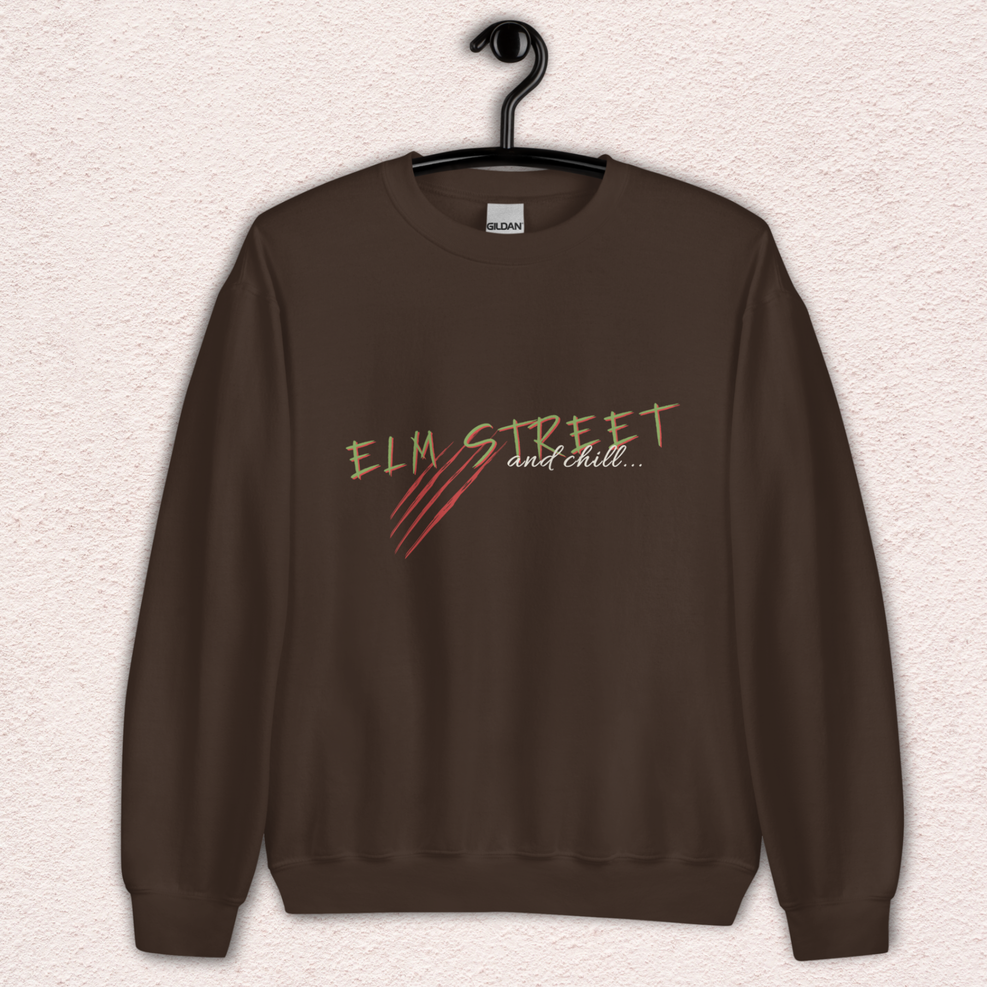Elm Street and Chill Crewneck | Cozy Horror Movie Sweatshirt