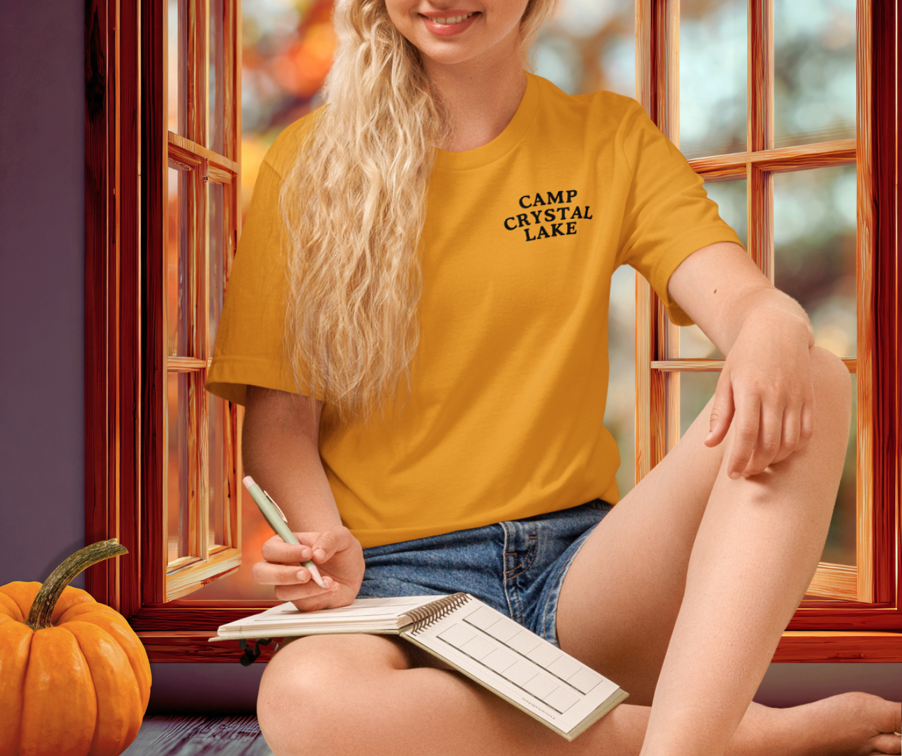 Camp Crystal Lake Counselor Tee | Unisex Horror Camp Front & Back Shirt