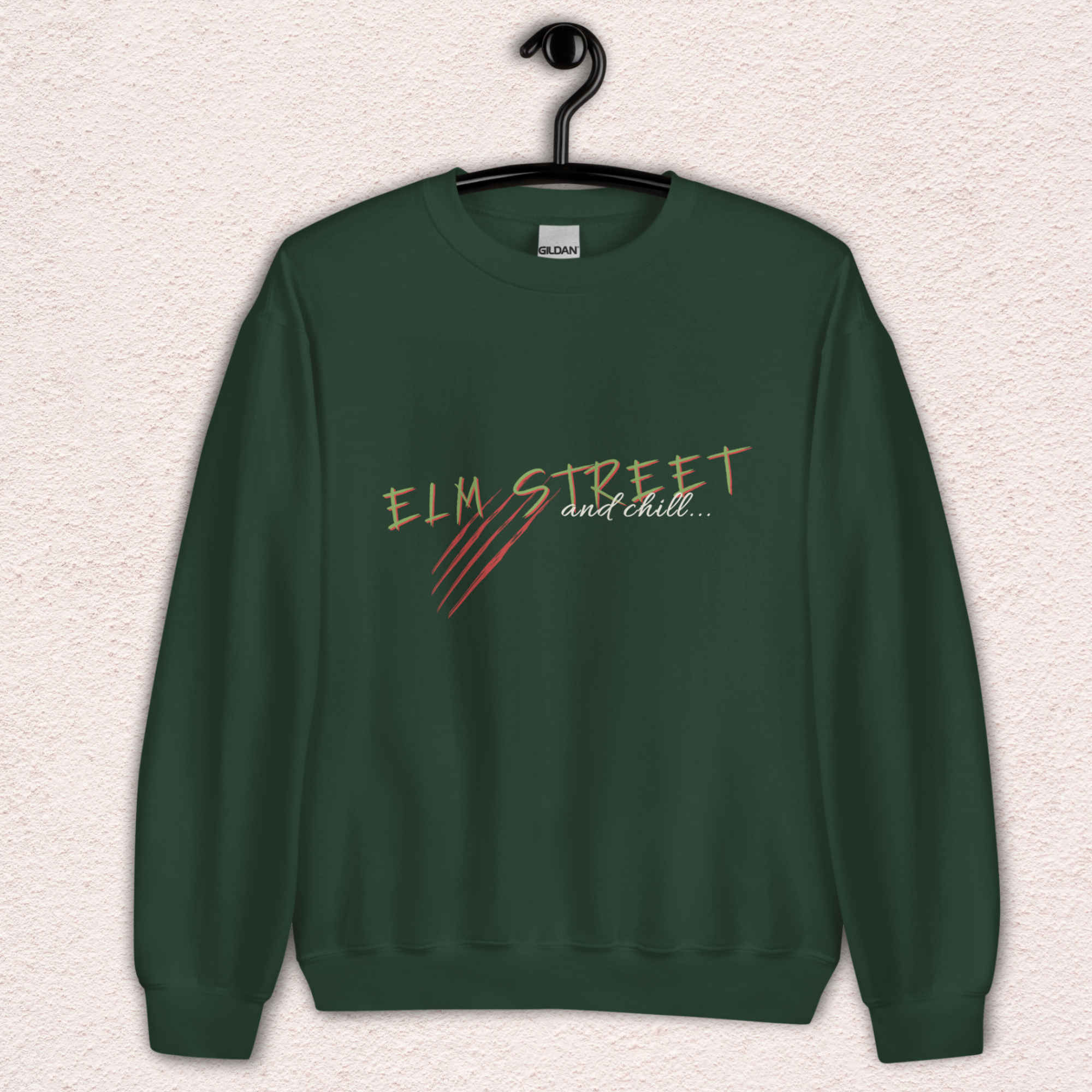 Elm Street and Chill Crewneck | Cozy Horror Movie Sweatshirt