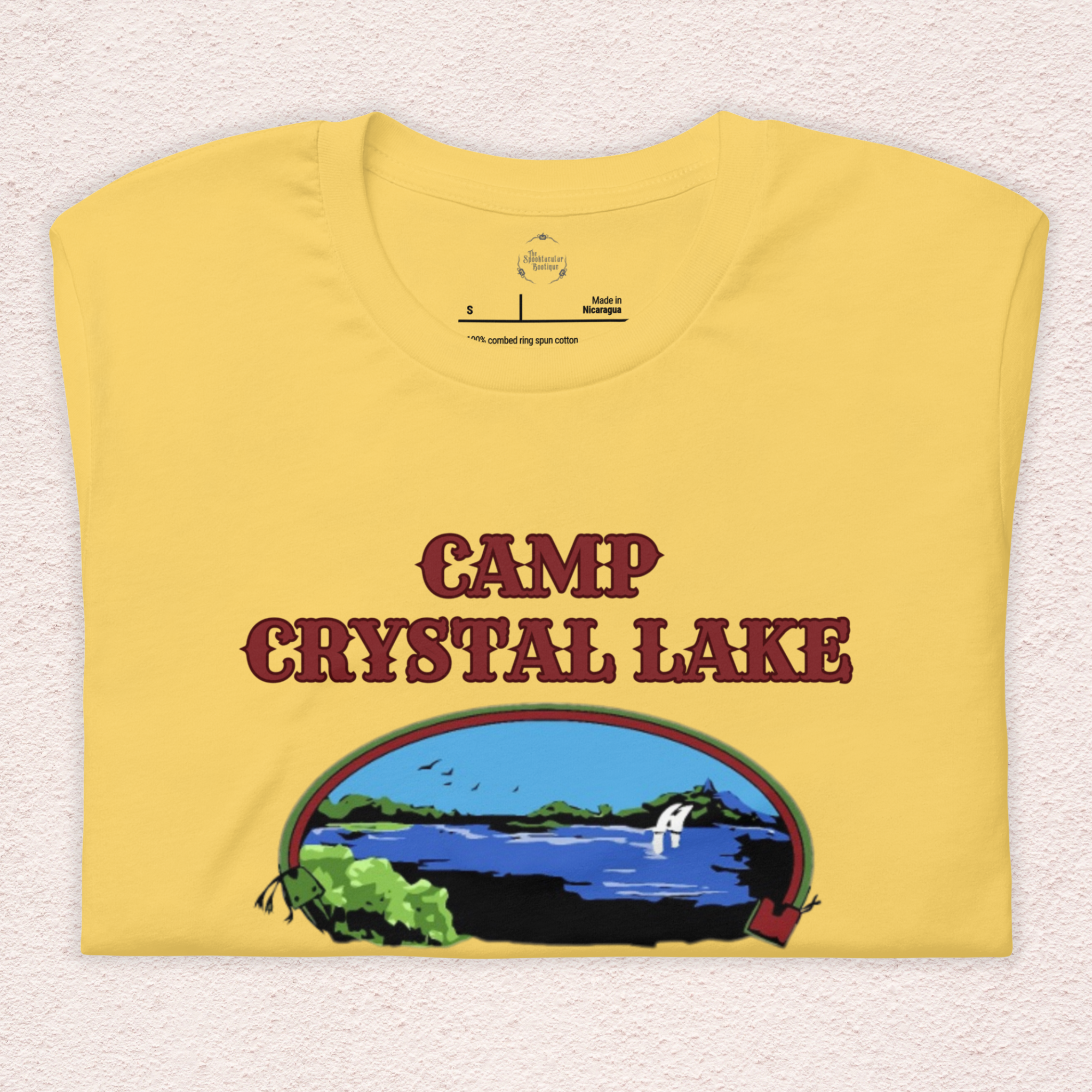 Camp Crystal Lake Tee | Unisex Vintage Horror Camp Graphic Shirt