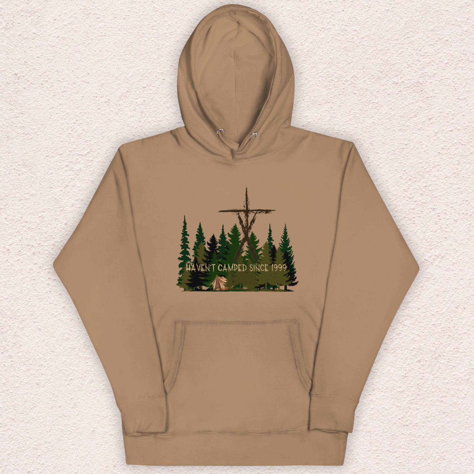 Haven’t Camped Since 1999 Hoodie | Unisex Funny Horror Camp Pullover