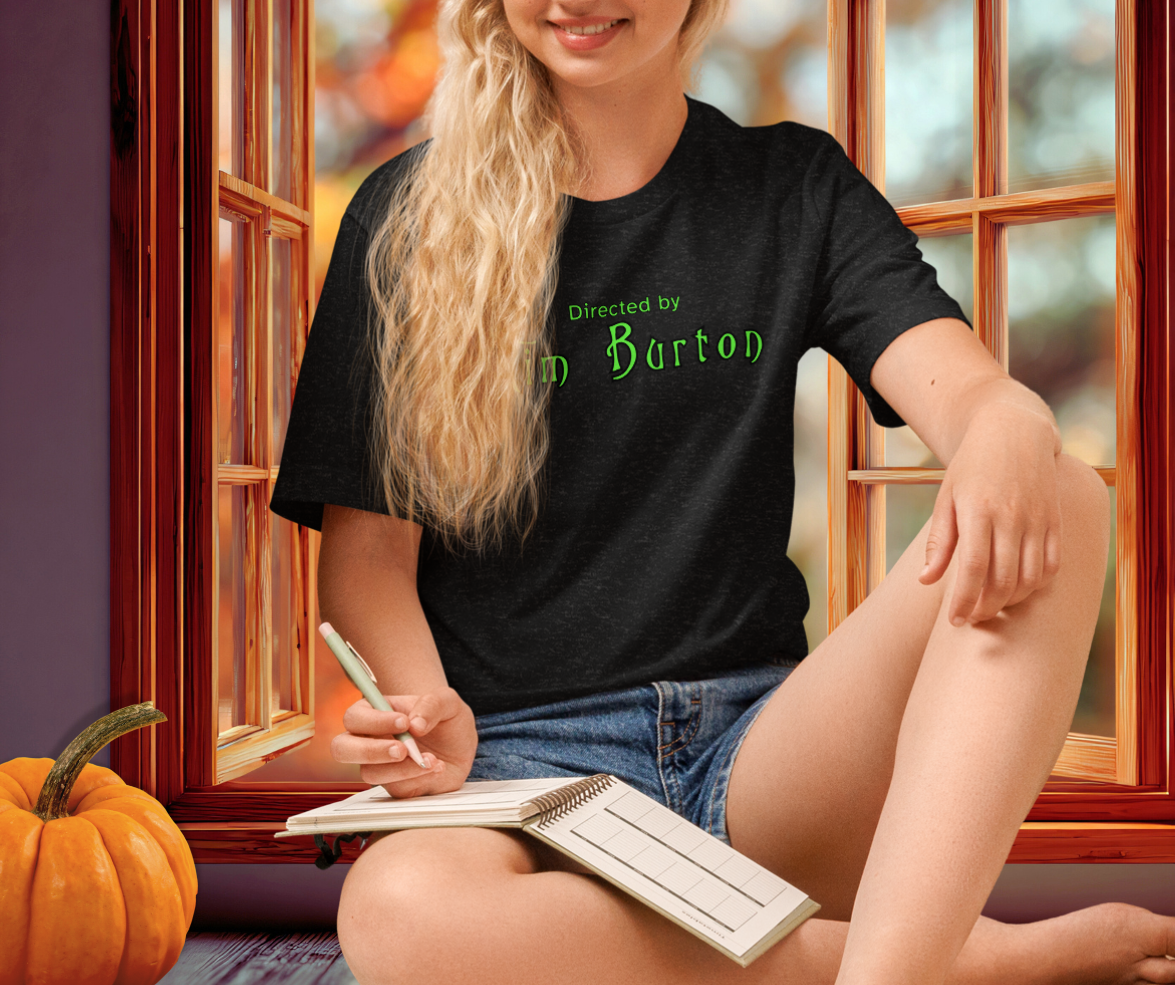 Directed by Tim Burton Tee | Unisex Gothic Film Lover Graphic Shirt