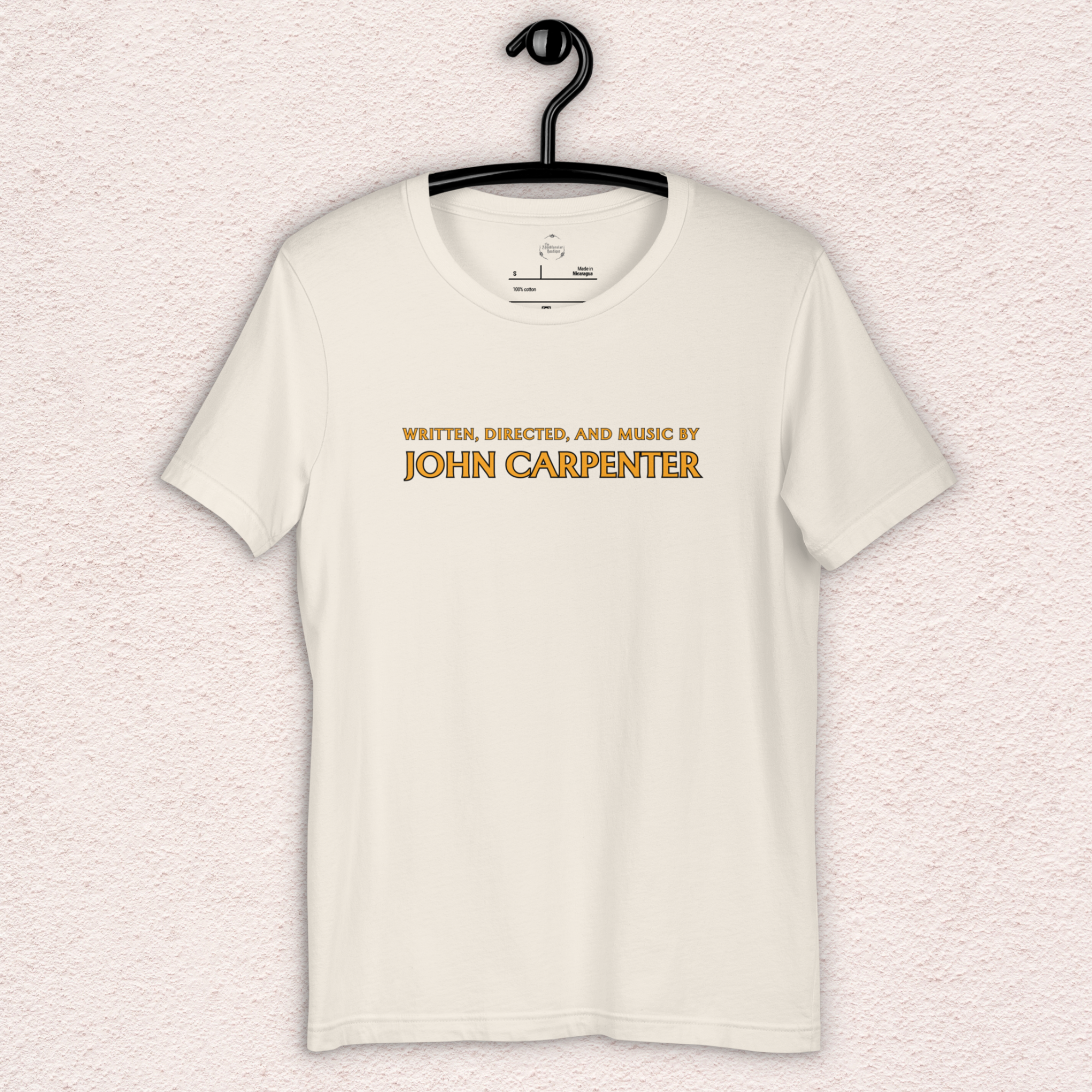 Written, Directed,& Music by John Carpenter Tee | Unisex Horror Film Lover Shirt