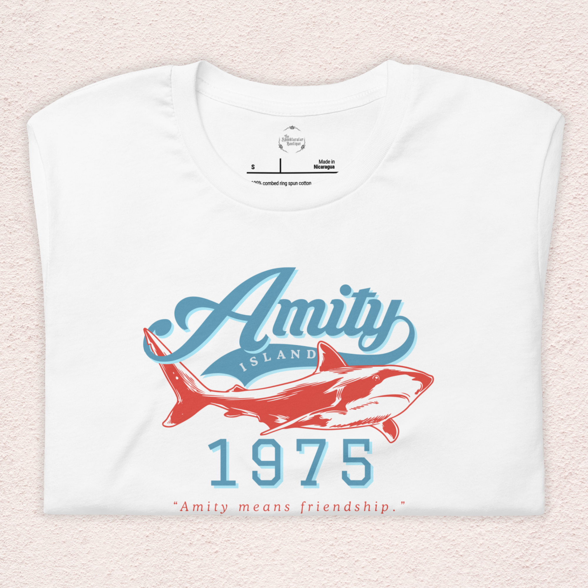 Amity Means Friendship Tee | Unisex Coastal Horror Graphic Shirt