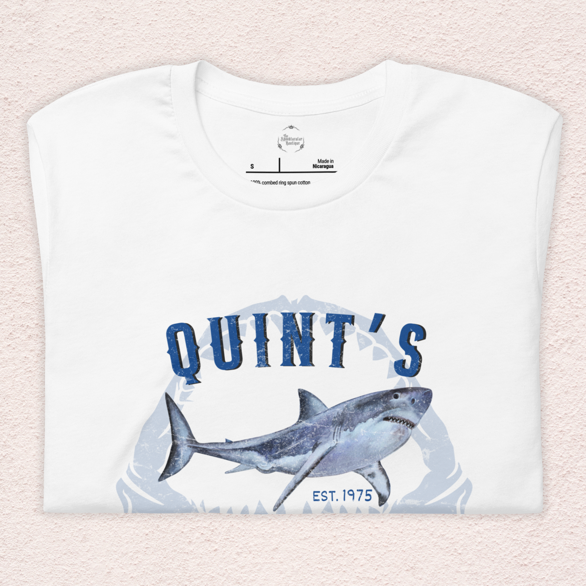 Quint’s Shark Fishing Tee | Unisex Retro Coastal Horror Graphic Shirt