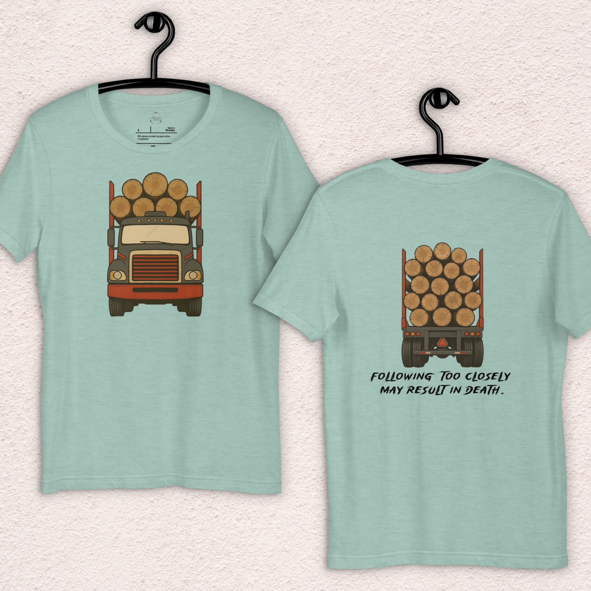 Following Too Closely Tee | Unisex Funny Horror Driving Graphic Shirt