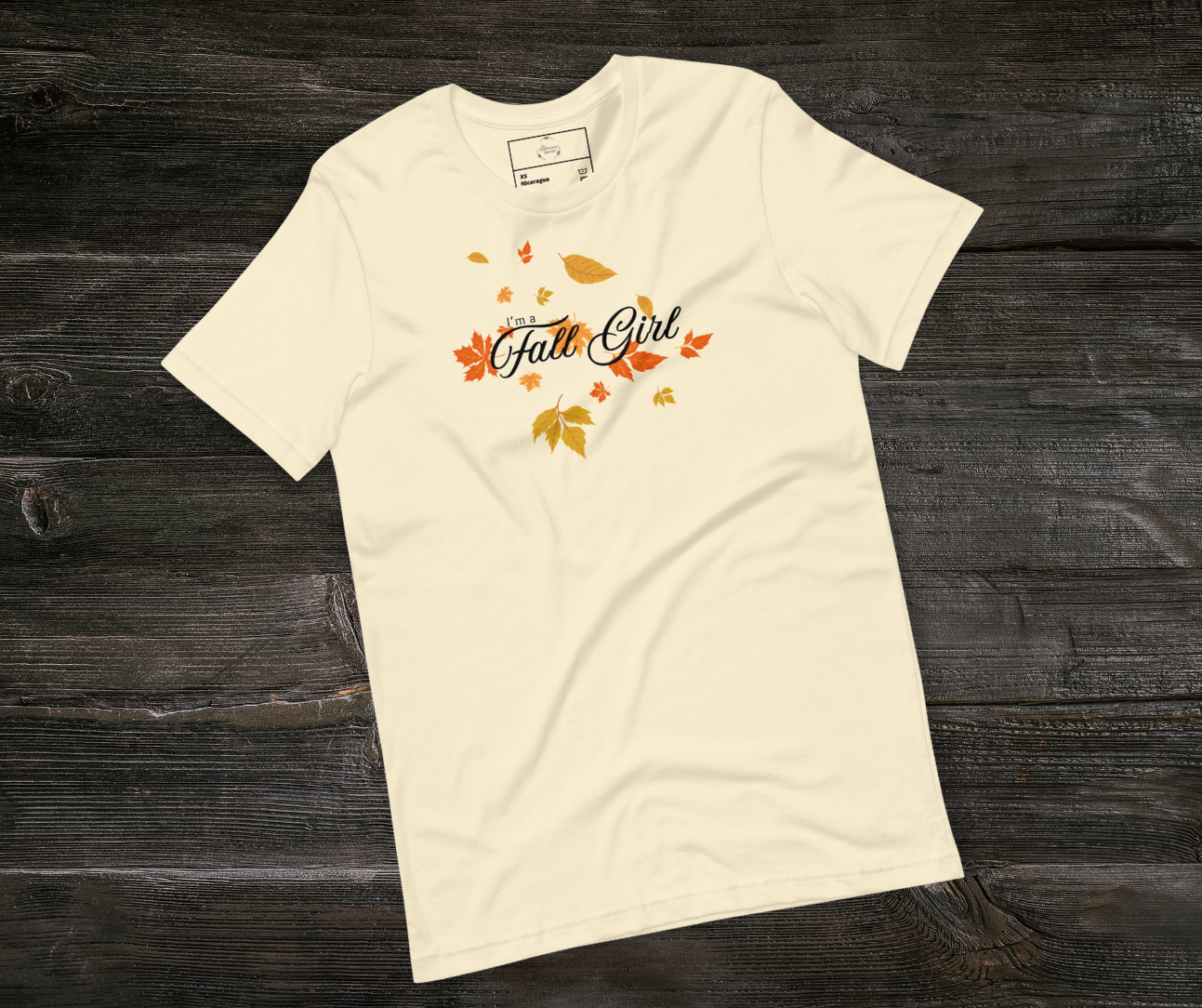 Fall Girl Tee | Unisex Cute Autumn Leaves Graphic Shirt