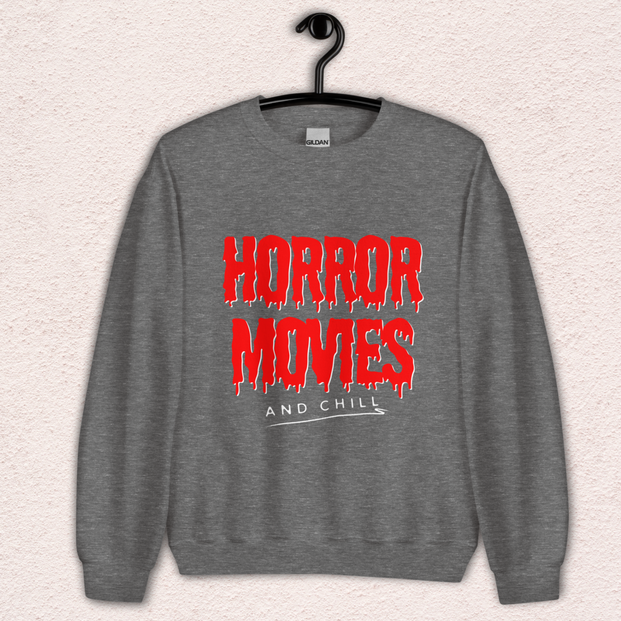 Horror Movies and Chill Crewneck Sweatshirt | Cozy Spooky Loungewear