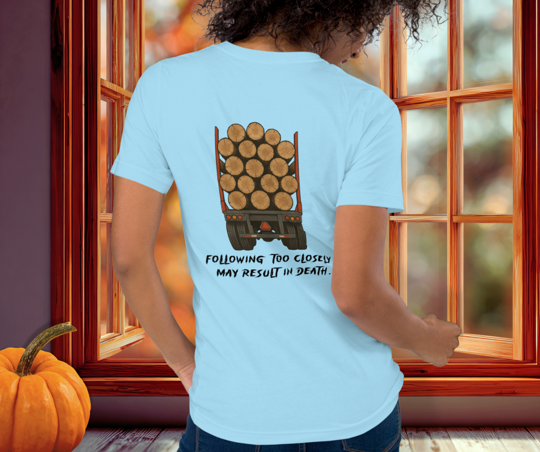 Following Too Closely Tee | Unisex Funny Horror Driving Graphic Shirt