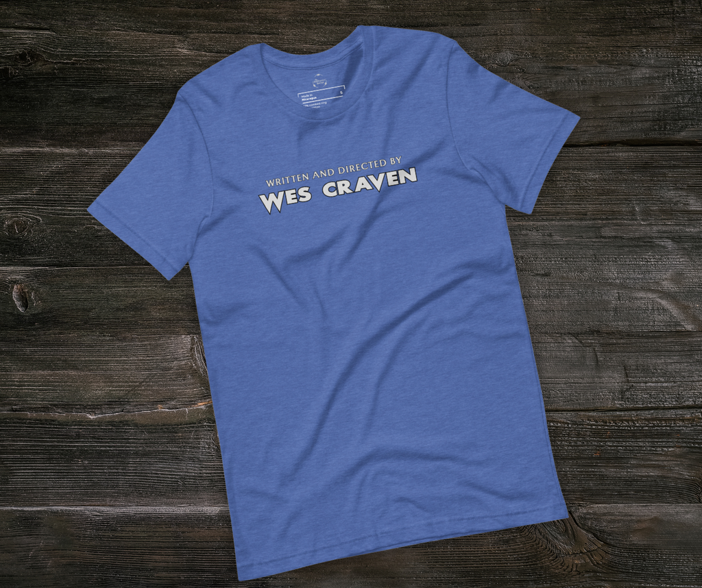 Written & Directed by Wes Craven Tee | Unisex Horror Film Lover Shirt