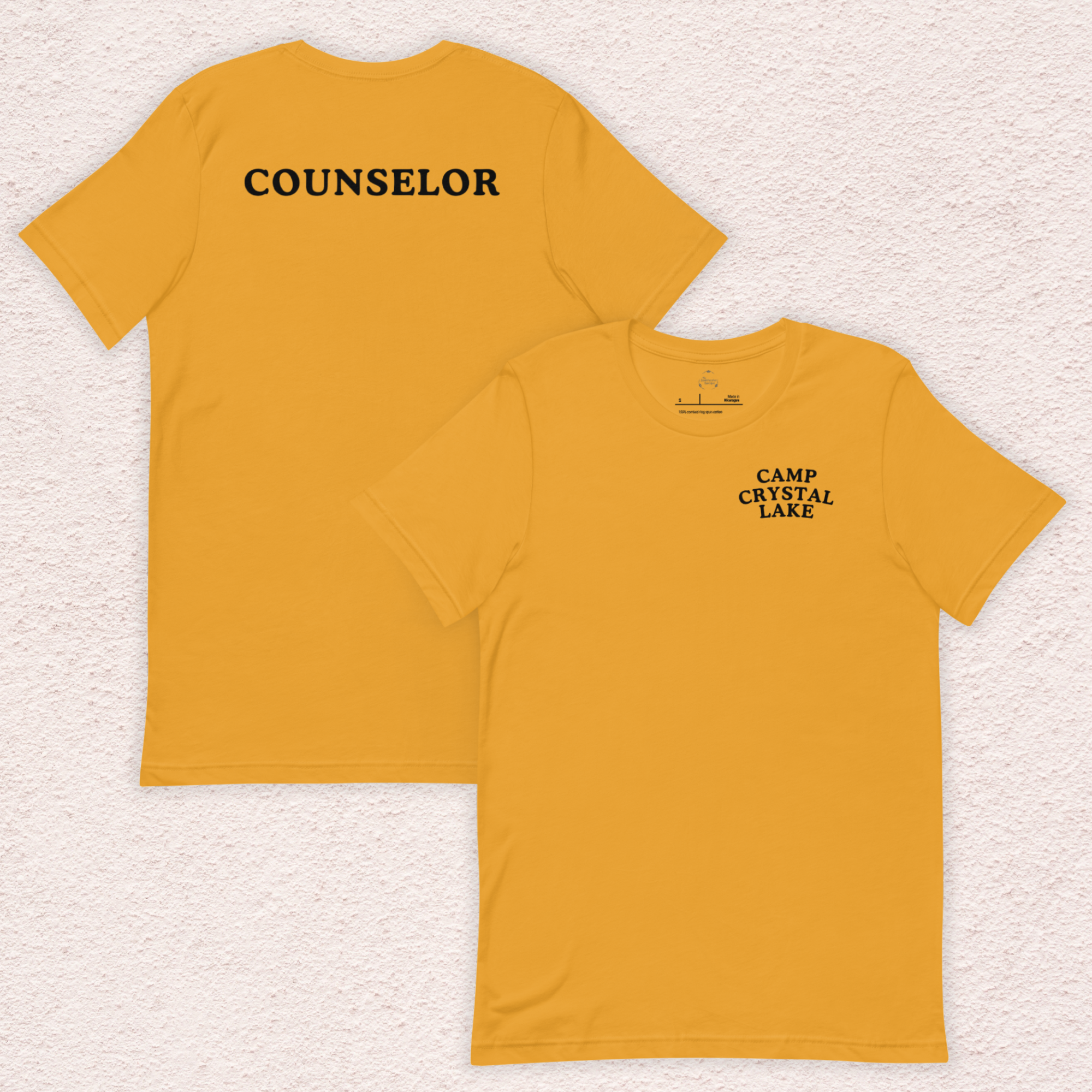 Camp Crystal Lake Counselor Tee | Unisex Horror Camp Front & Back Shirt